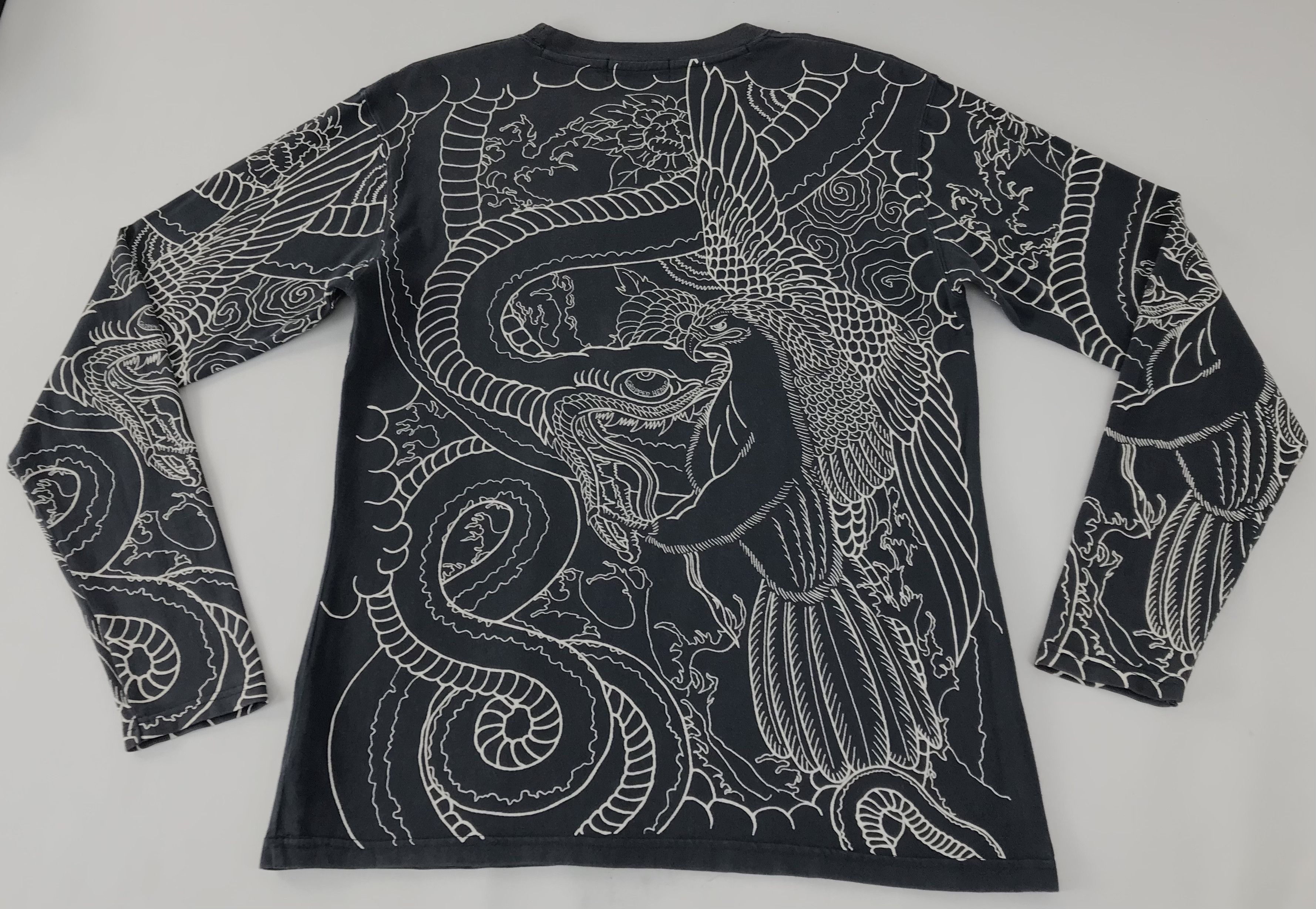 Japanese Brand Japanese Brand Graphics Big Logo Cobra Eagle Long Sleeve Size US M / EU 48-50 / 2 - 1 Thumbnail