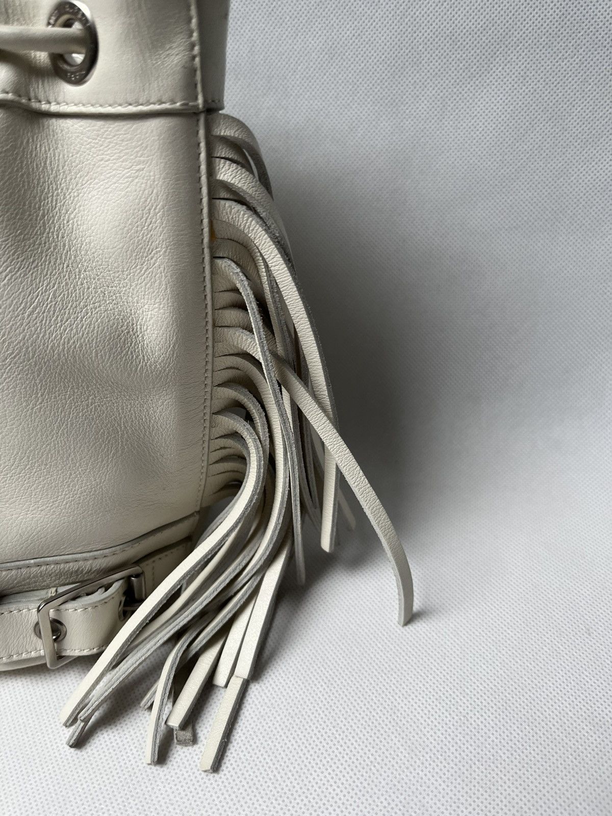 Saint Laurent Paris Saint Laurent Paris mini rider white zipper shoulder bag Size ONE SIZE - 11 Thumbnail