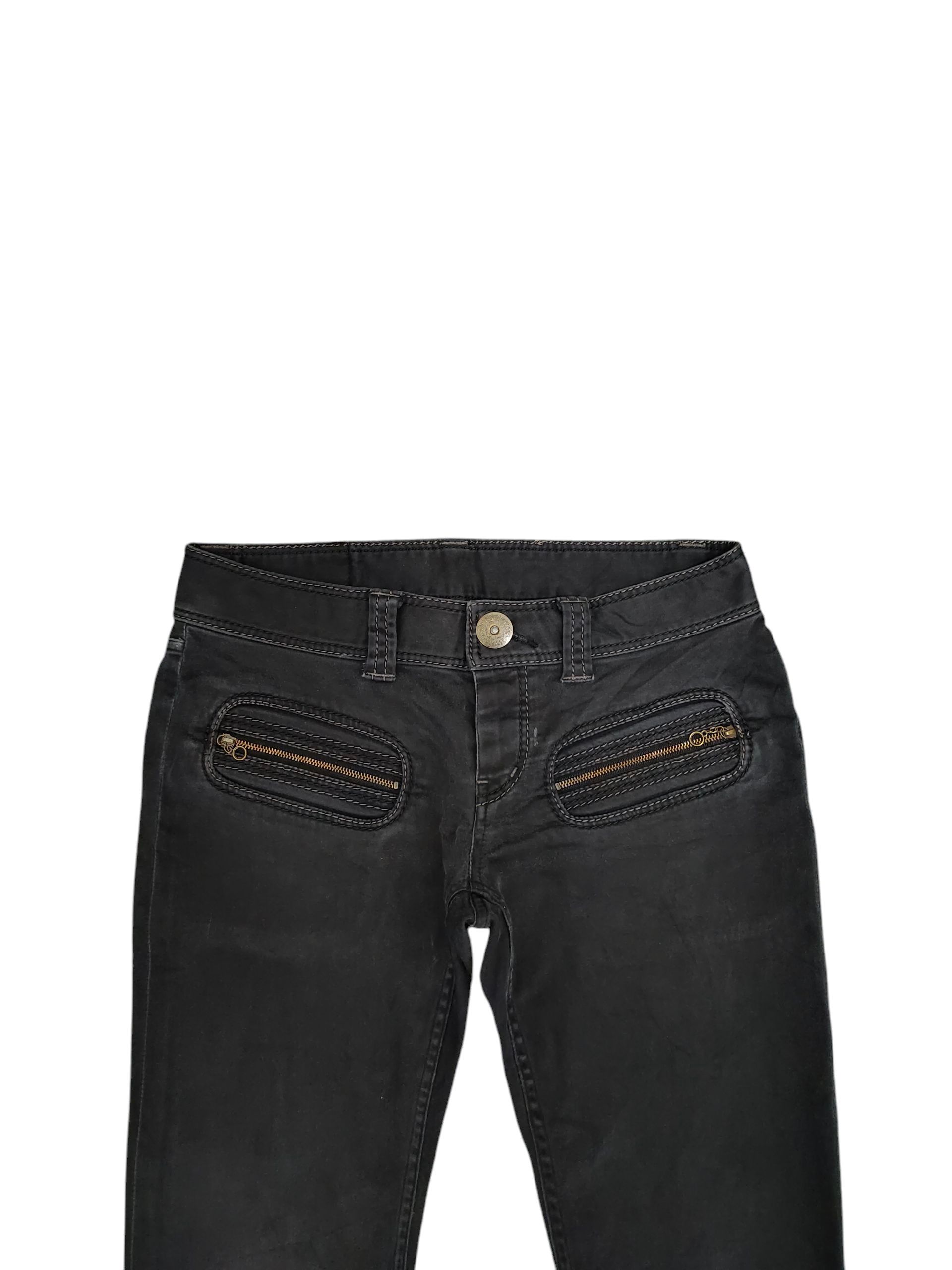 Hysteric Glamour Vintage 90s Hysteric Glamour Black Faded Denim Pant Low Rise Size US 29 - 2 Thumbnail