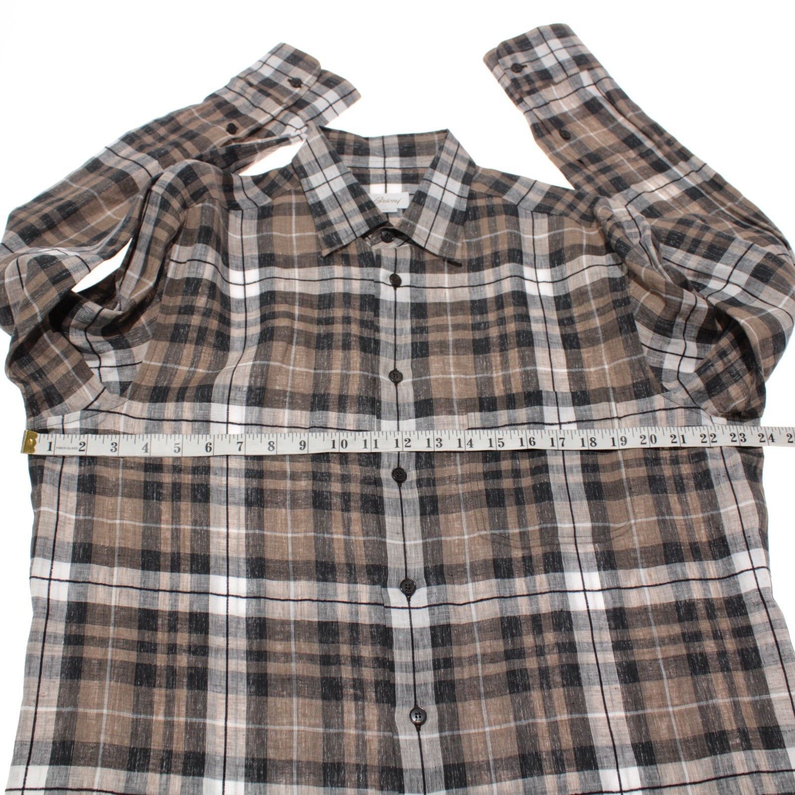 Brioni Brioni New with tags Shirt Size L US In Brown Size US L / EU 52-54 / 3 - 4 Thumbnail