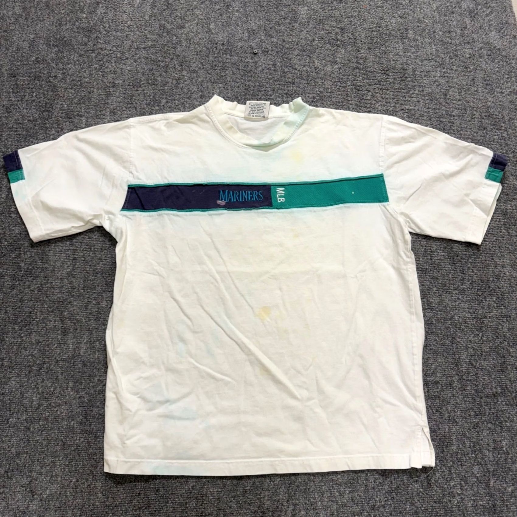 Lee VINTAGE Lee Mariners T-shirt MLB Seattle White 90s Distressed XL Mens Size US XL / EU 56 / 4 - 6 Thumbnail