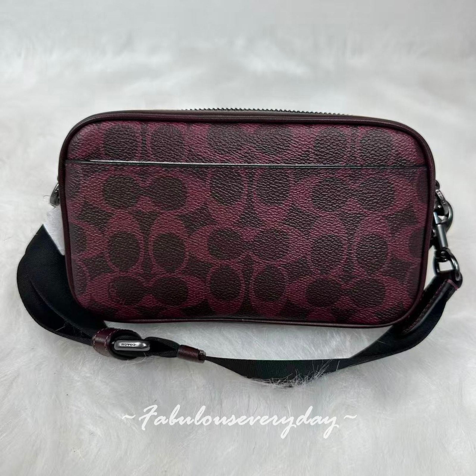 Coach Coach Jayden Crossbody Bag In Signature Canvas/QB/Currant Size ONE SIZE - 3 Thumbnail