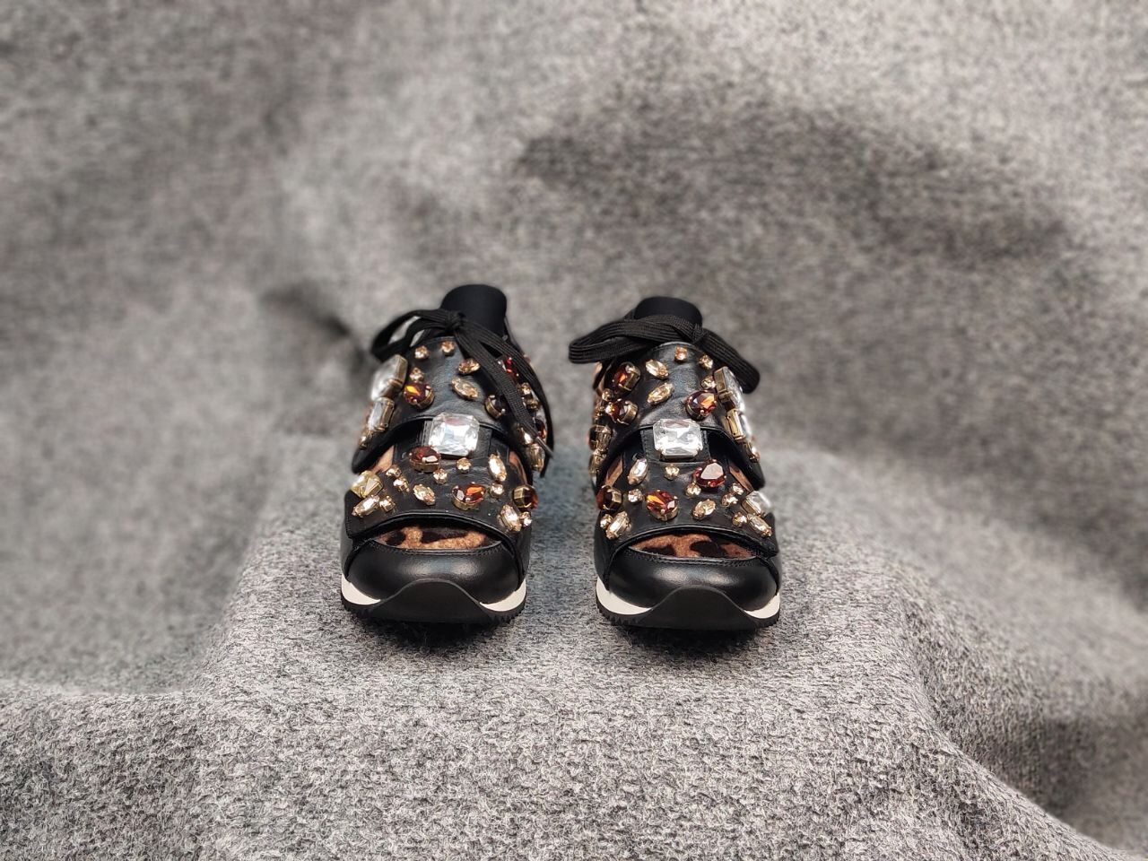 Dolce & Gabbana Dolce & Gabbana Leopard pattern stones velutto Sneakers Size US 9.5 / IT 39.5 - 7 Thumbnail