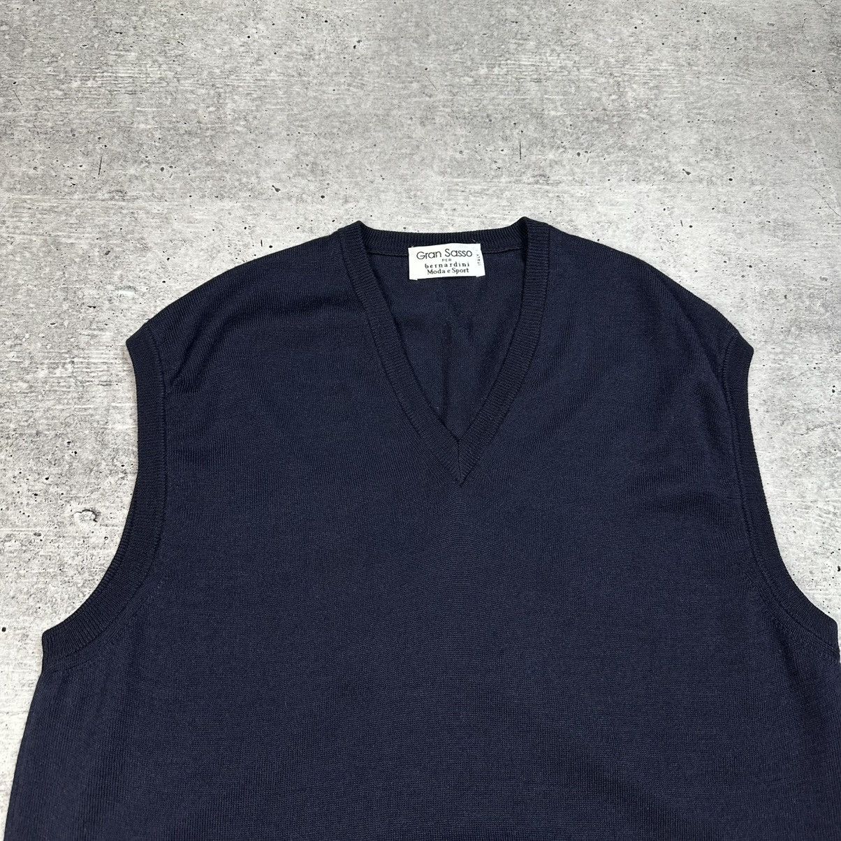 Gran Sasso Vintage Gran Sasso Vest Navy Blue Wool Men’s Size XL Size US XL / EU 56 / 4 - 2 Thumbnail