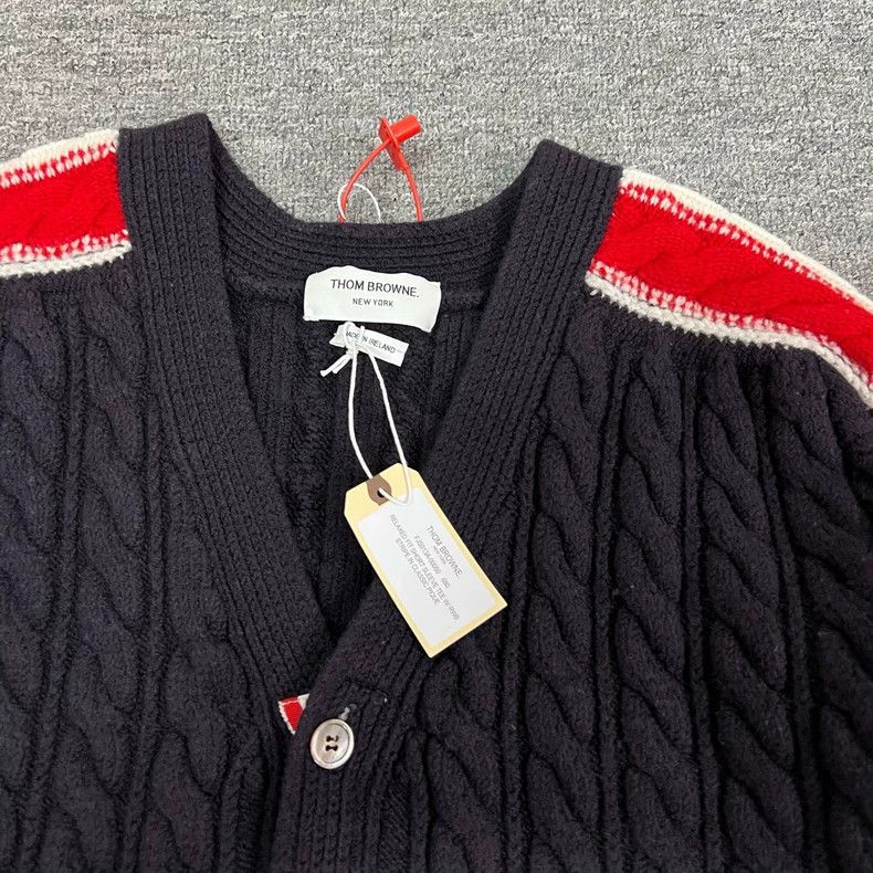 Thom Browne Thom Browne Marble Knitted Open Shirt Size US XL / EU 56 / 4 - 5 Thumbnail