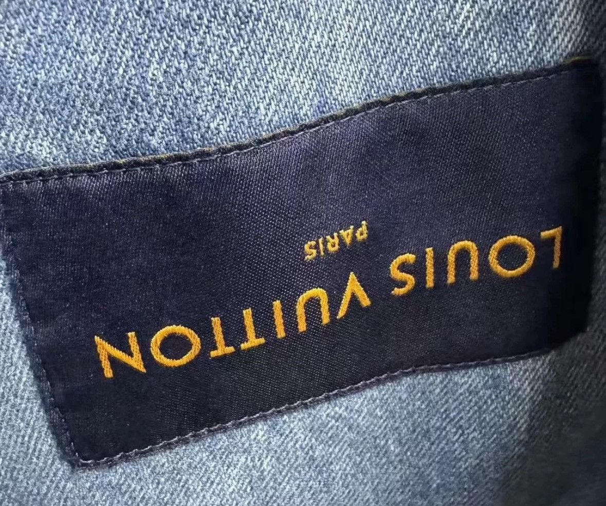 Louis Vuitton's latest blue DNA leather denim jacket