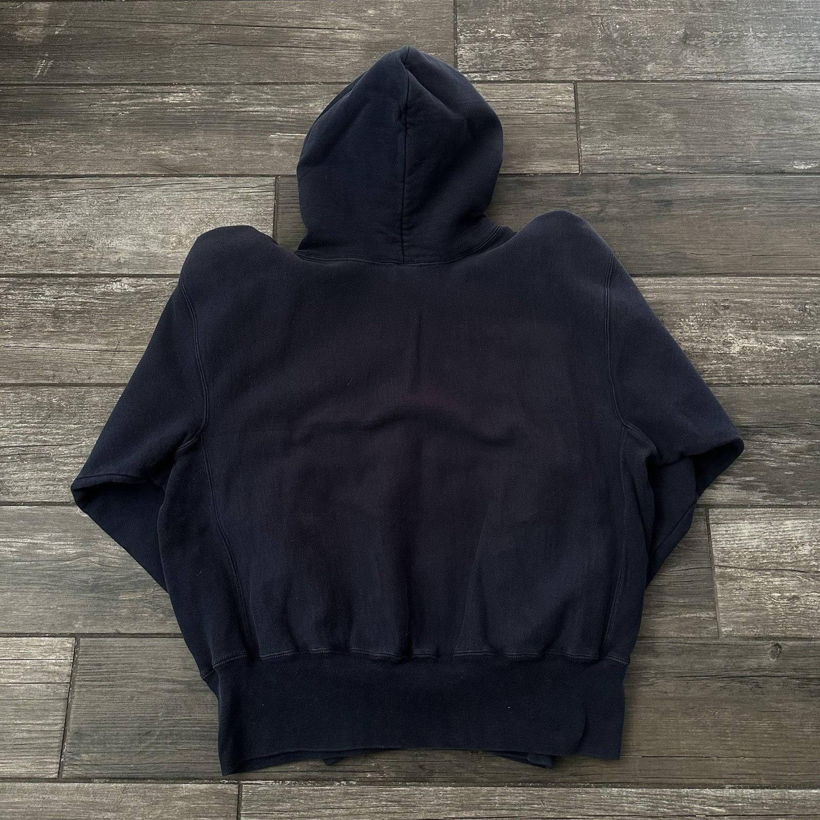 Champion VTG 90'S CHAMPION REVERSE WEAVE NAVY BLUE PULLOVER HOODIE SW Size US L / EU 52-54 / 3 - 2 Thumbnail