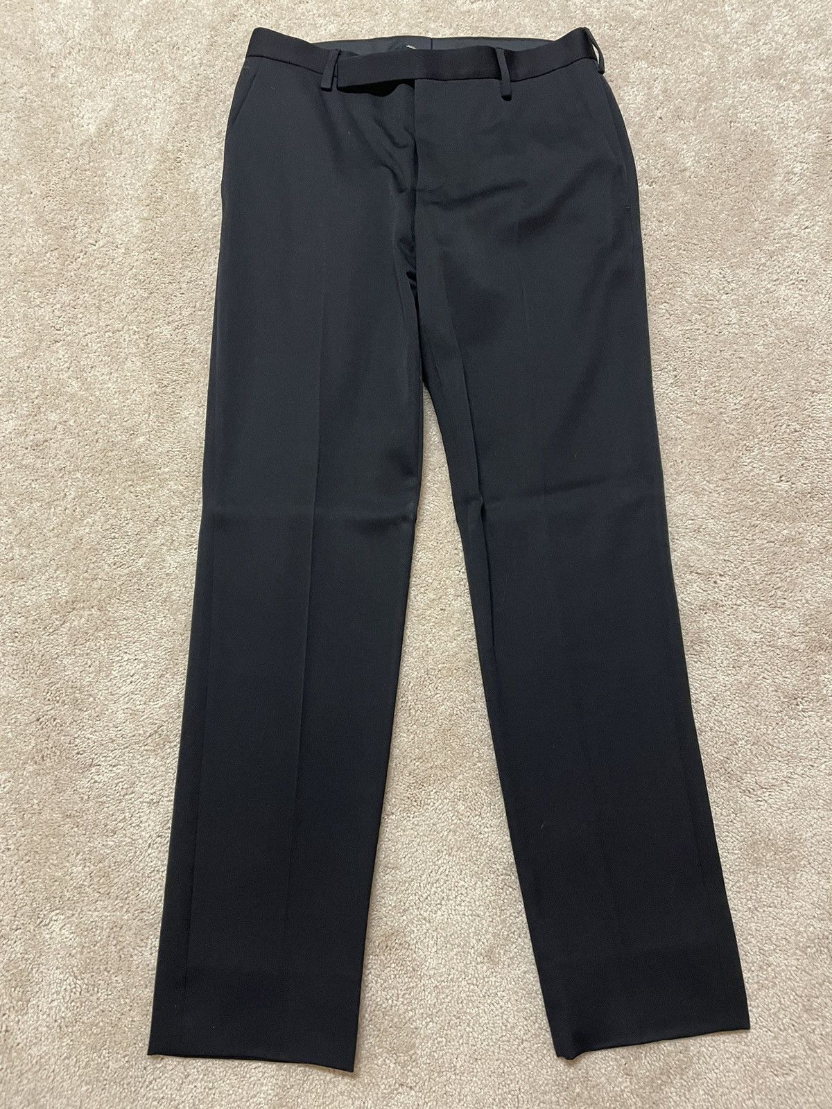 Saint Laurent Paris Saint Laurent Black Pleated Pants Size US 28 / EU 44 - 1 Thumbnail