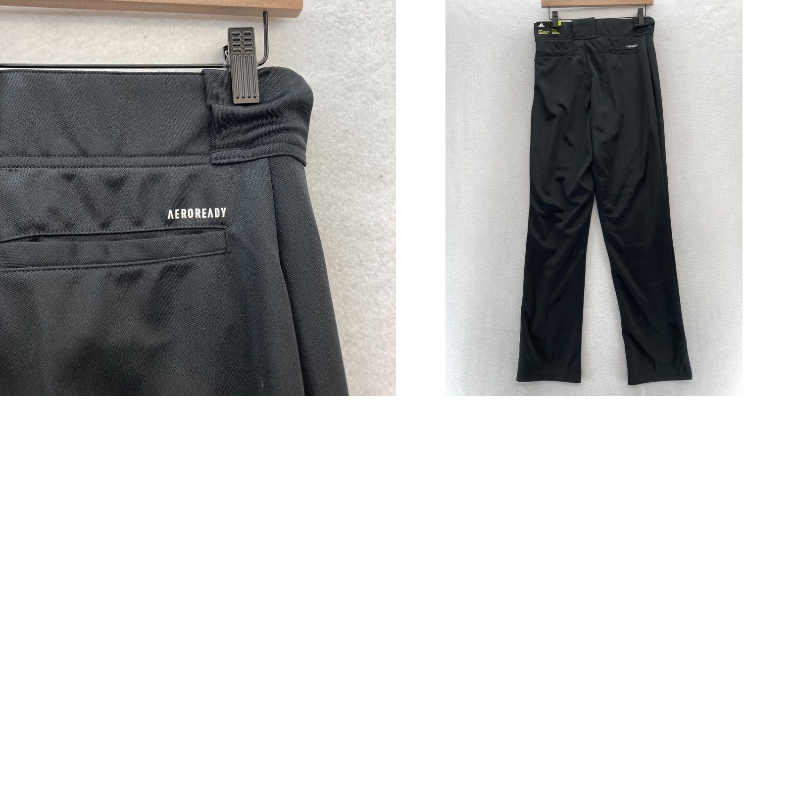 Adidas Adidas Aeroready Track Pants Mens Small Black Relaxed Fit Open Bottom Soccer NWT Size US 29 - 9 Thumbnail
