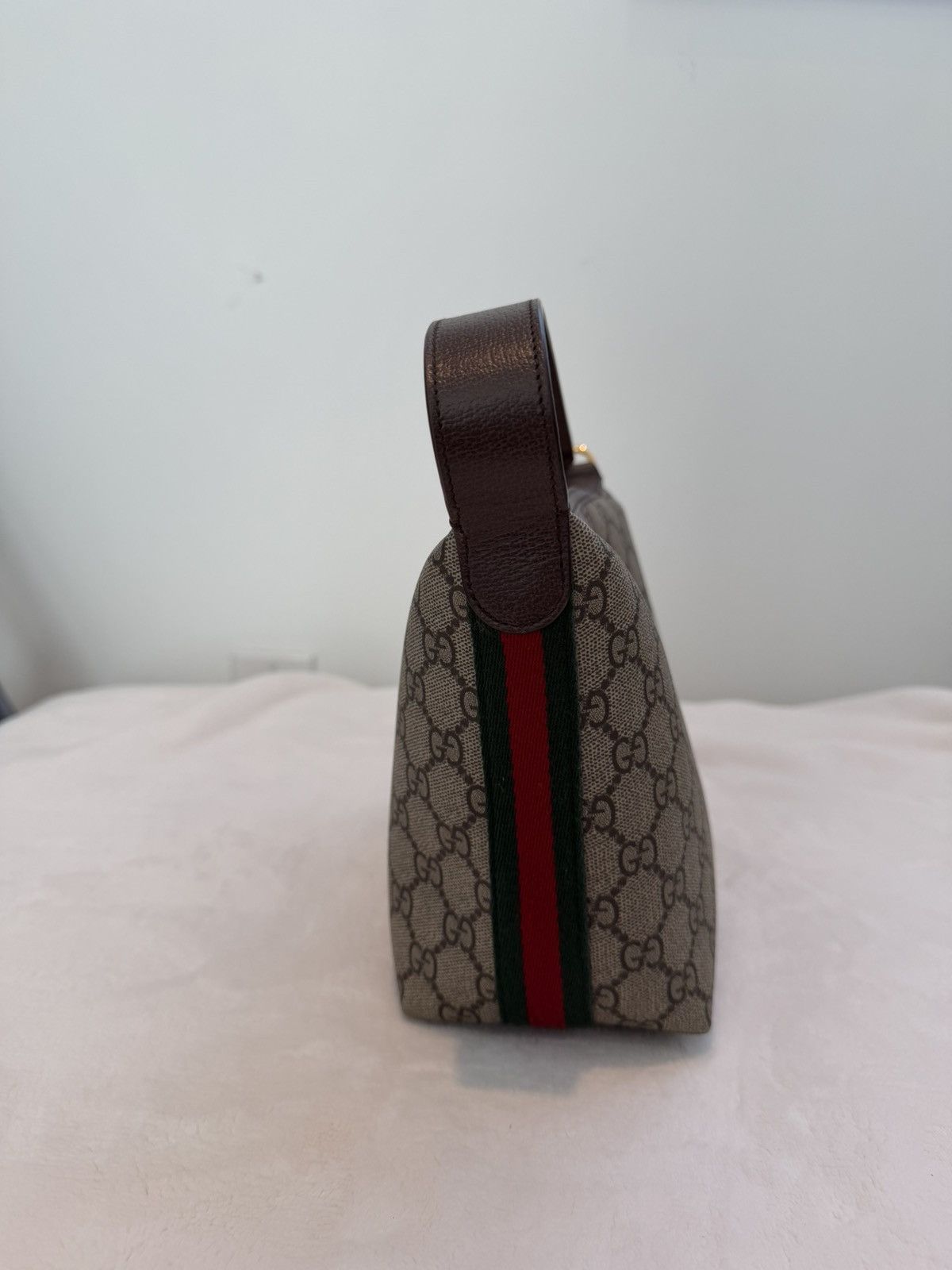 Gucci Gucci Ophidia GG Monogram Shoulder Bag Brown Leather Size ONE SIZE - 3 Thumbnail