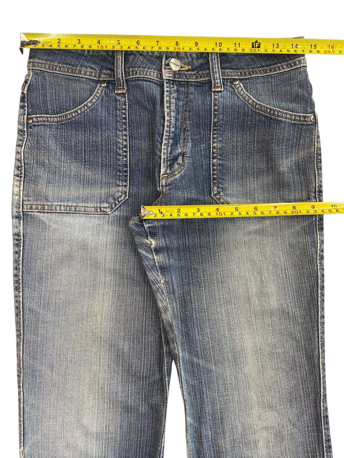 Wrangler Wrangler Bush Pant Faded Wash Style Flare Jeans Size US 29 - 6 Thumbnail