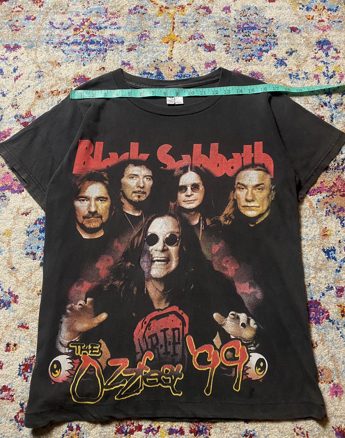Band Tees Vintage Black Sabbath Ozzfest 99 Delta Pro Weight SS Tees M Size US M / EU 48-50 / 2 - 10 Thumbnail