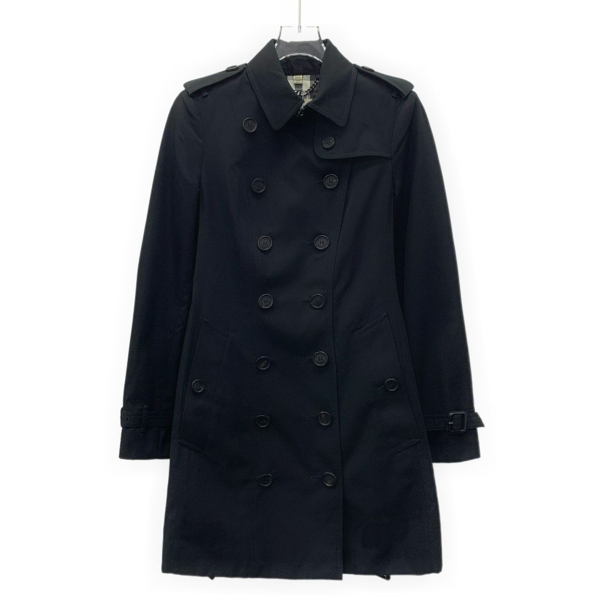 Burberry Burberry Black Cotton Trench Coat Jacket Size XS / US 0-2 / IT 36-38 - 1 Thumbnail