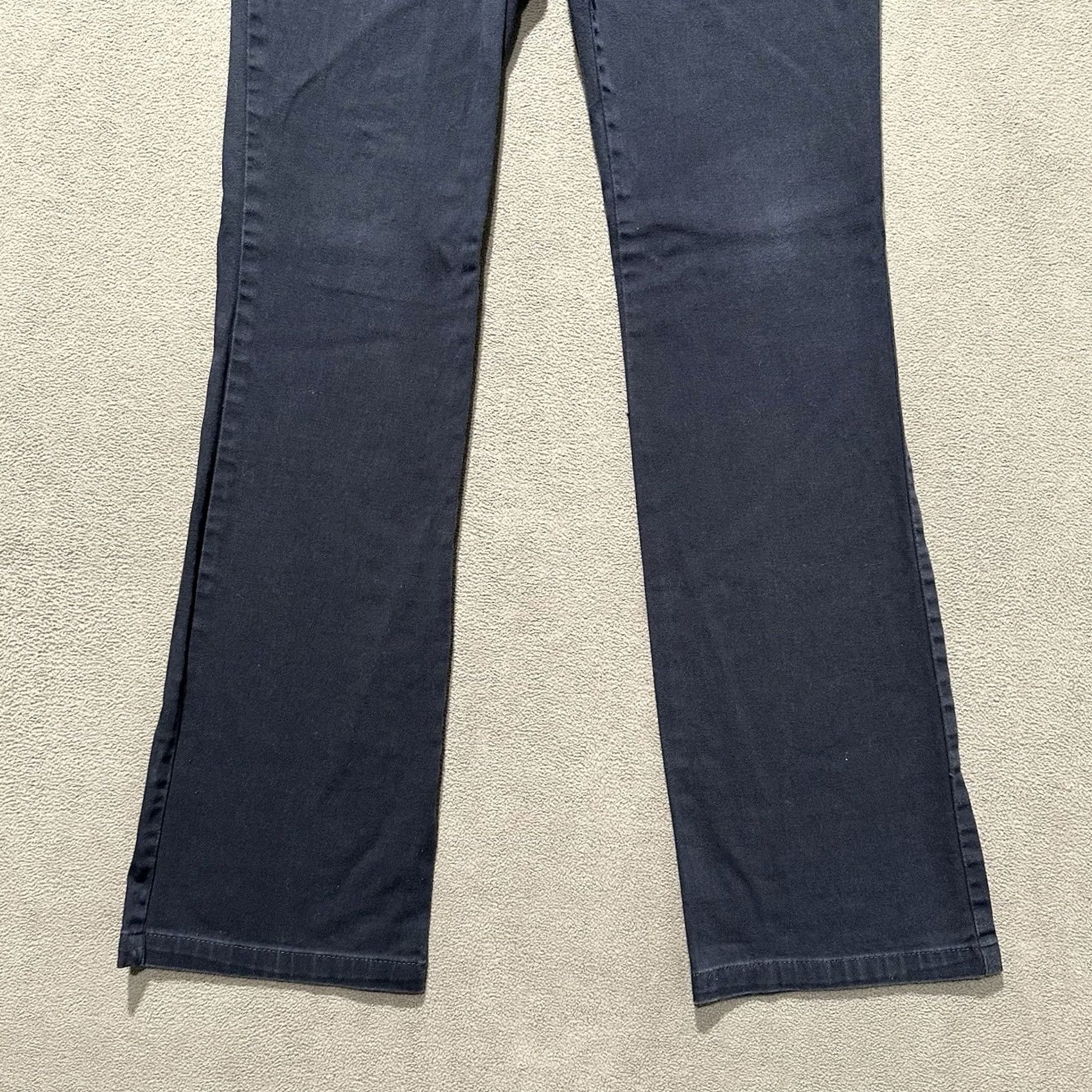 Dickies Dickies Pants Womens 3 Bootcut Stretch Beige Navy Blue Low Rise Inseam 30" Junior Size 3 Womens Regular Front Pocket EUC Size 26" / US 2 / IT 38 - 5 Thumbnail