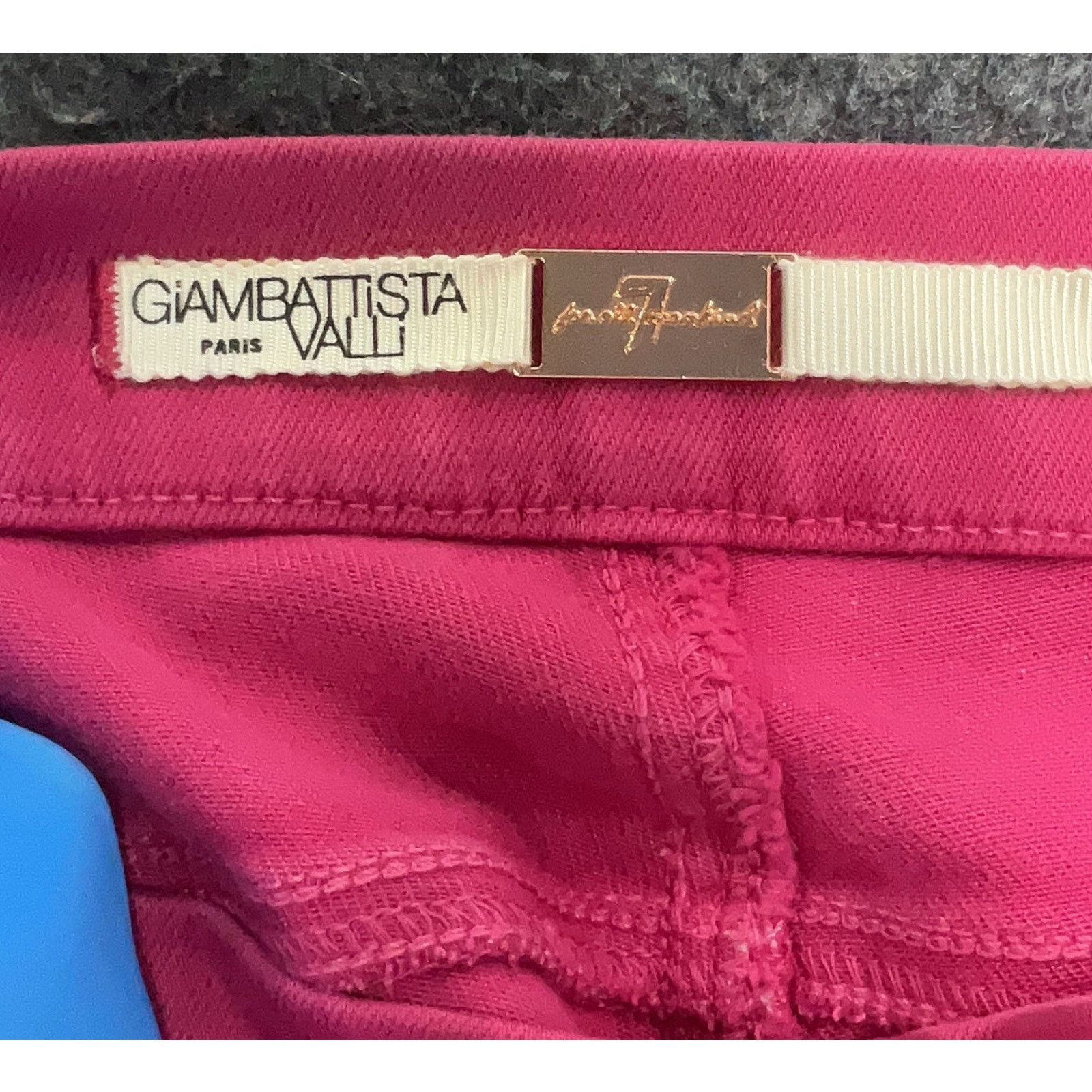 Giambattista Valli GIAMBATTISTA VALLI x 7 FOR ALL MANKIND Pink Cotton Pants 26 Size 26" / US 2 / IT 38 - 4 Thumbnail