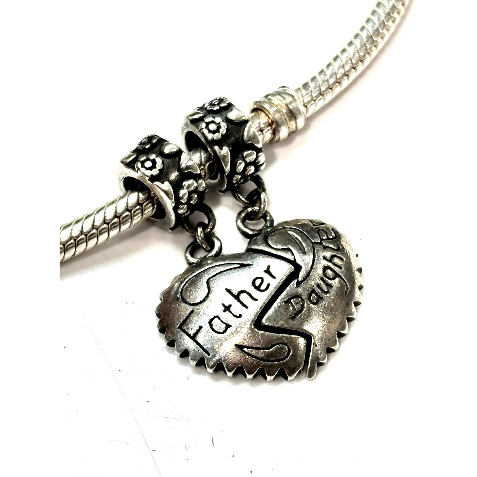 Other EUROPEAN BEADS Antique Silver Father/Daughter Dangle Charm Size ONE SIZE - 3 Thumbnail