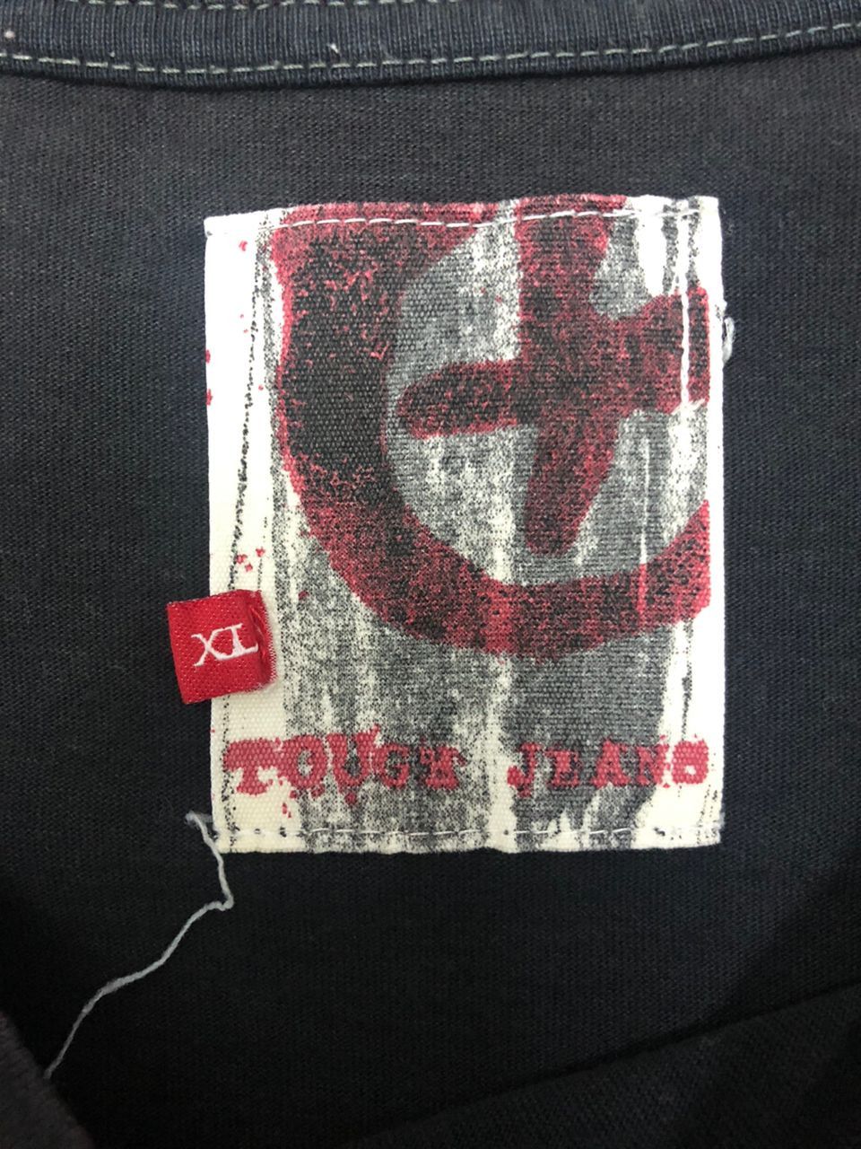 Vintage vintage Tough Jeansmith distress reuse patch tough jeans Size US XL / EU 56 / 4 - 10 Thumbnail