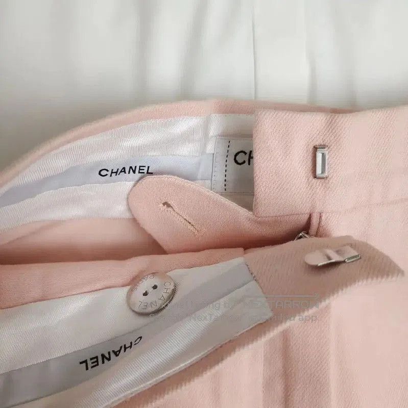 Chanel Chanel Pink Cotton Spring Shorts . Size 23" - 3 Thumbnail