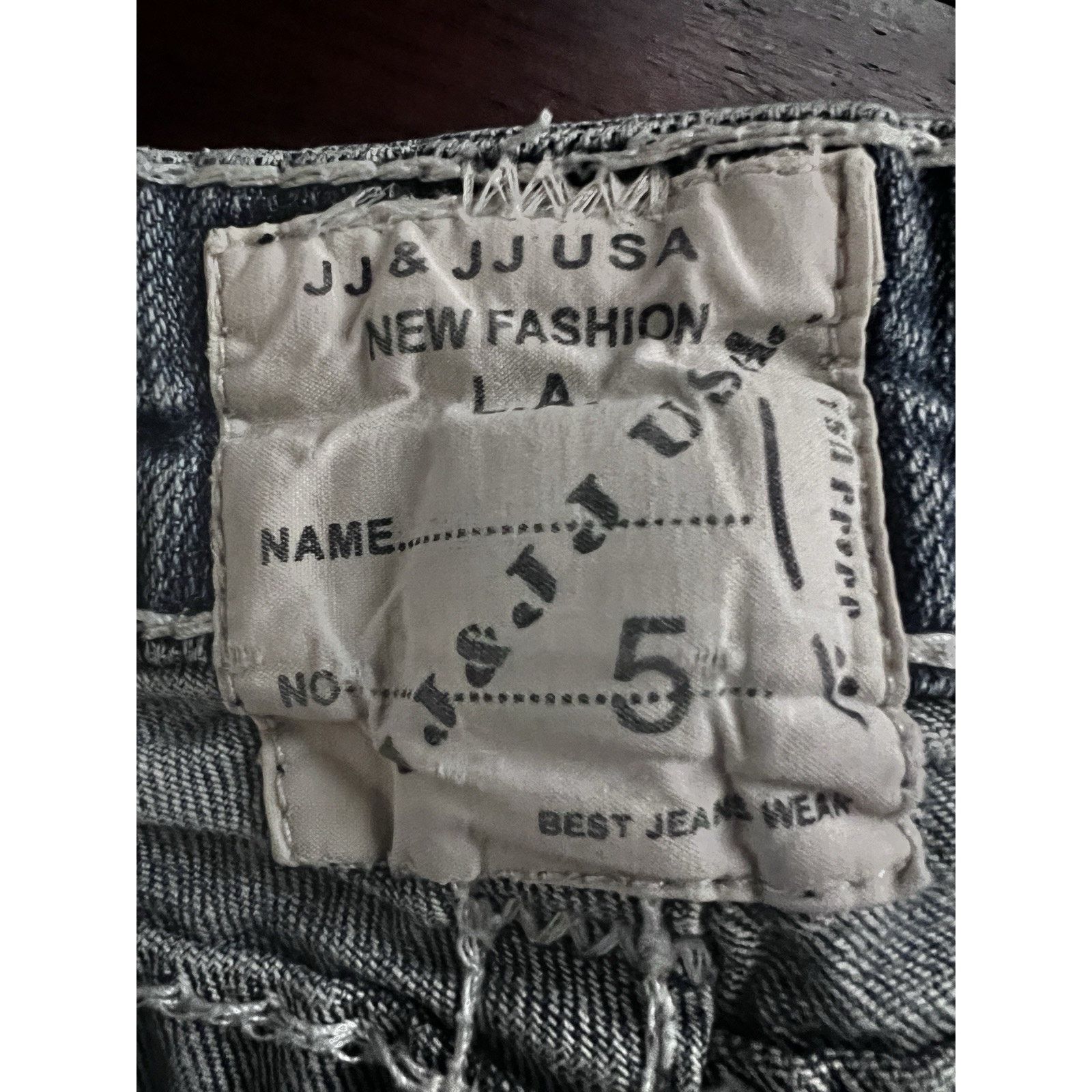 Vintage Vintage Flare Denim Jeans Sz 5 Flap Pockets Stretch 26x30 Size 26" / US 2 / IT 38 - 8 Thumbnail