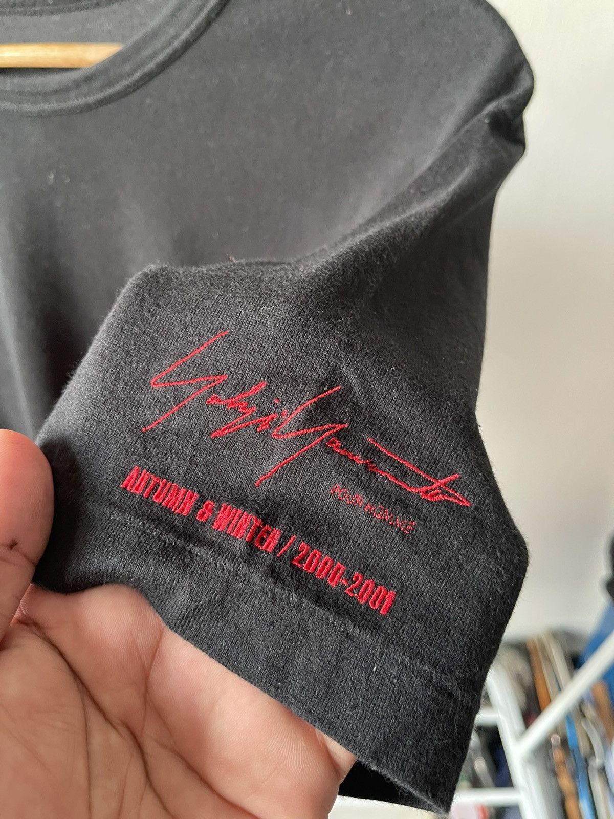 Yohji Yamamoto A/W 2000-2001 Yohji Yamamoto Pour Homme Sample Tee Size US L / EU 52-54 / 3 - 9 Thumbnail