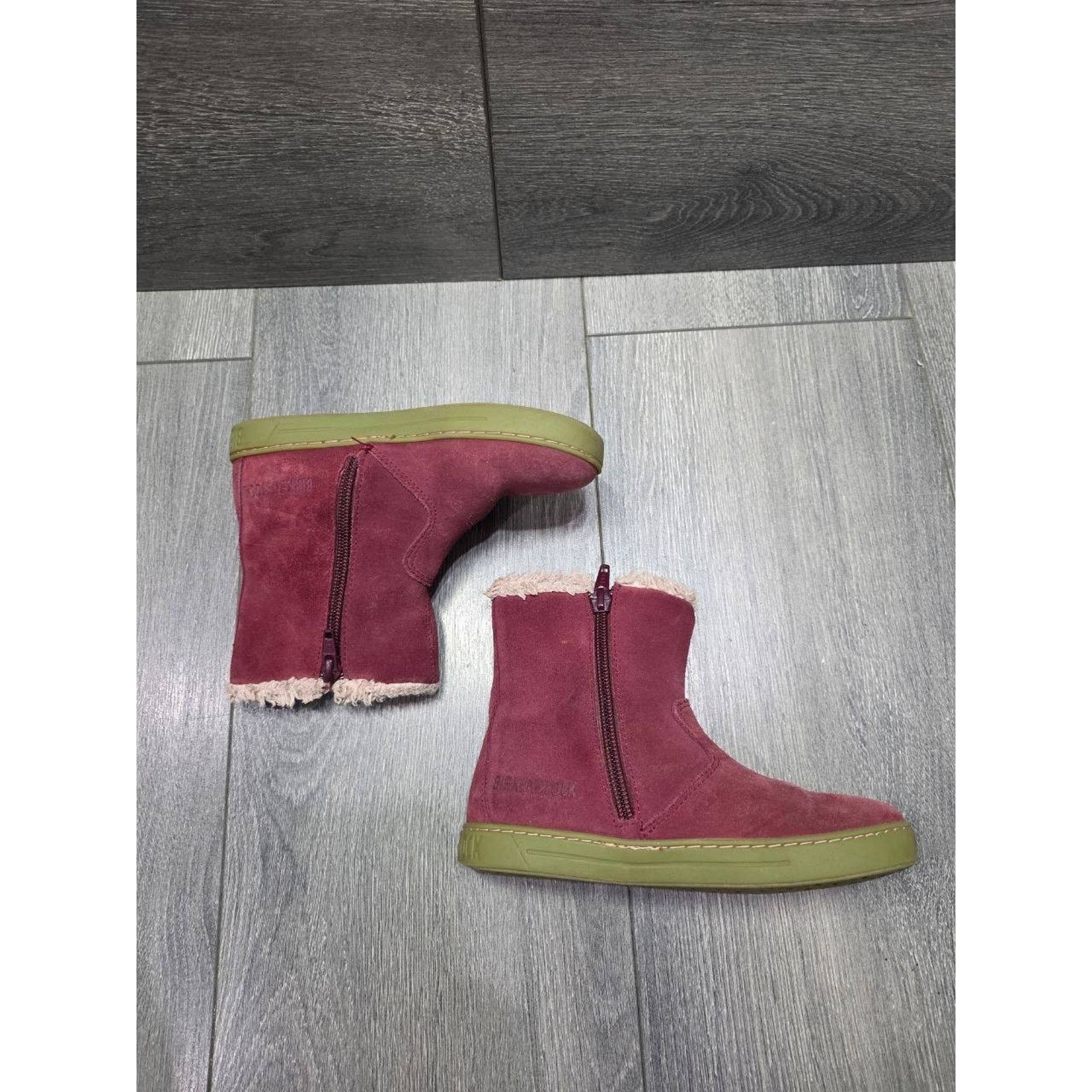 Birkenstock Birkenstock Lille Lined Bots Red Zip Up Kids Size 29 S000054 Size US 4.5 / IT 34.5 - 9 Thumbnail