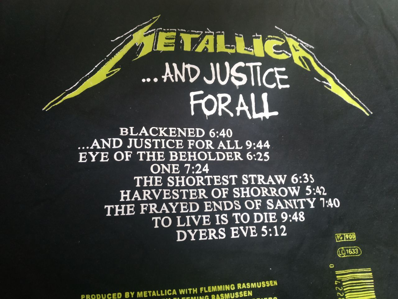 Vintage Metallica And Justice For All T-Shirt L Double Sided Track Size US L / EU 52-54 / 3 - 9 Thumbnail