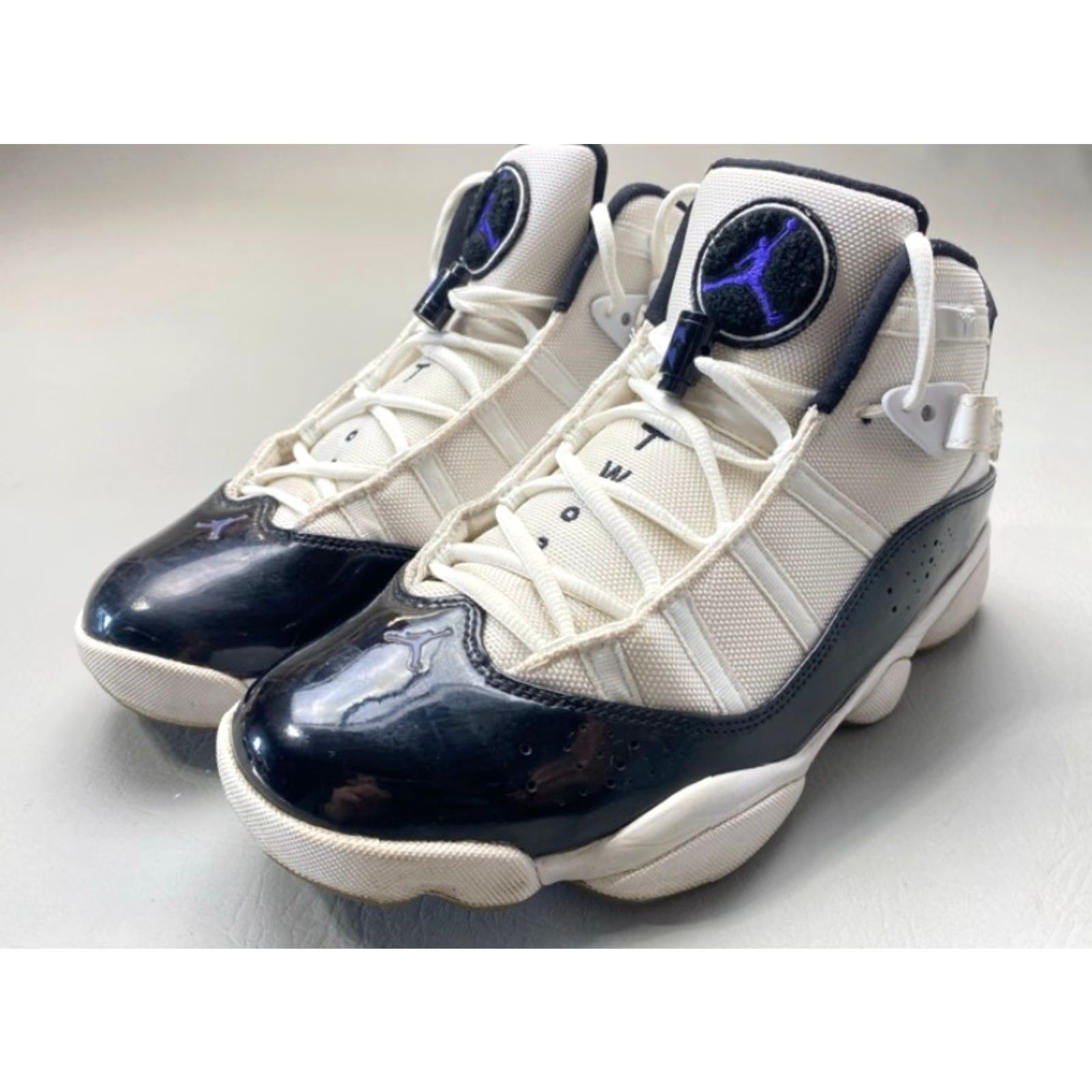 Jordan Brand Jordan Te 2 Low 6 Rings Sneakers White Black Dark Concord Men's Size 10 1384 Size US 10 / EU 43 - 2 Thumbnail