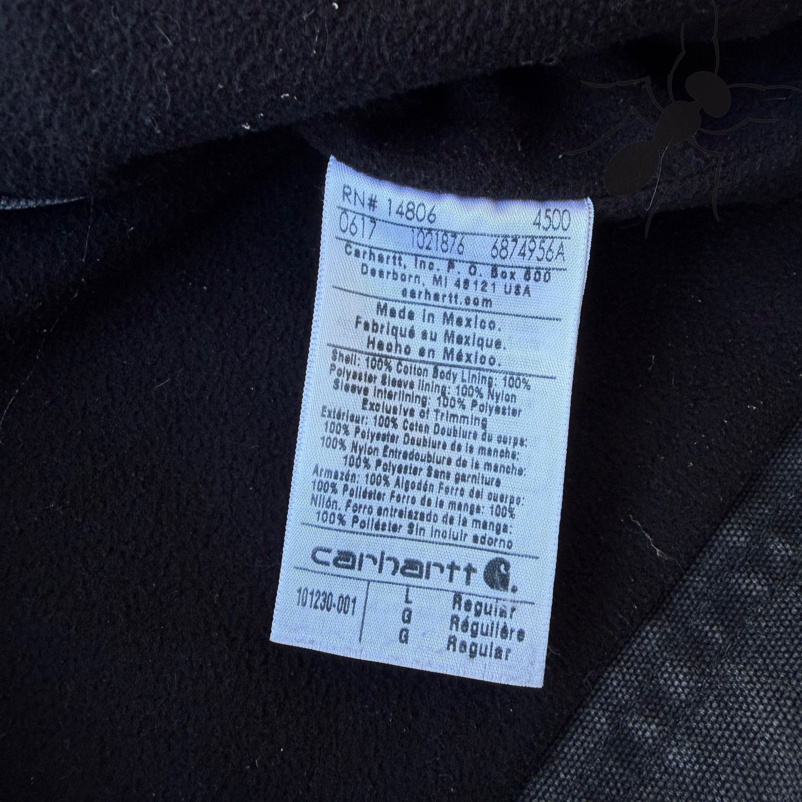 Carhartt × Vintage Carhartt faded black button up work wear jacket Size US L / EU 52-54 / 3 - 5 Thumbnail