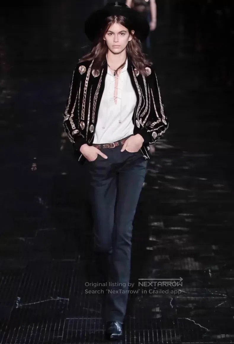 Saint Laurent Paris Saint Laurent Paris Marrakesh Jukebox Velvet Jacket Size US M / EU 48-50 / 2 - 7 Thumbnail