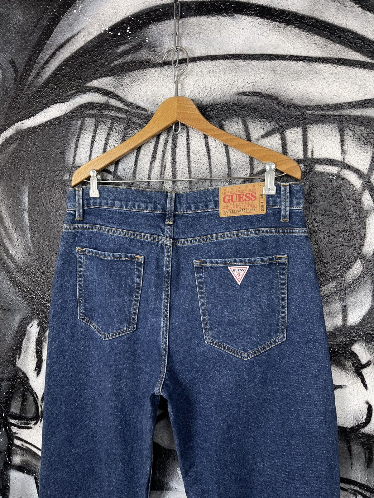 Guess Guess Vintage Washed Denim Relaxed Baggy Jeans Men’s Size 33 Size US 33 - 9 Thumbnail
