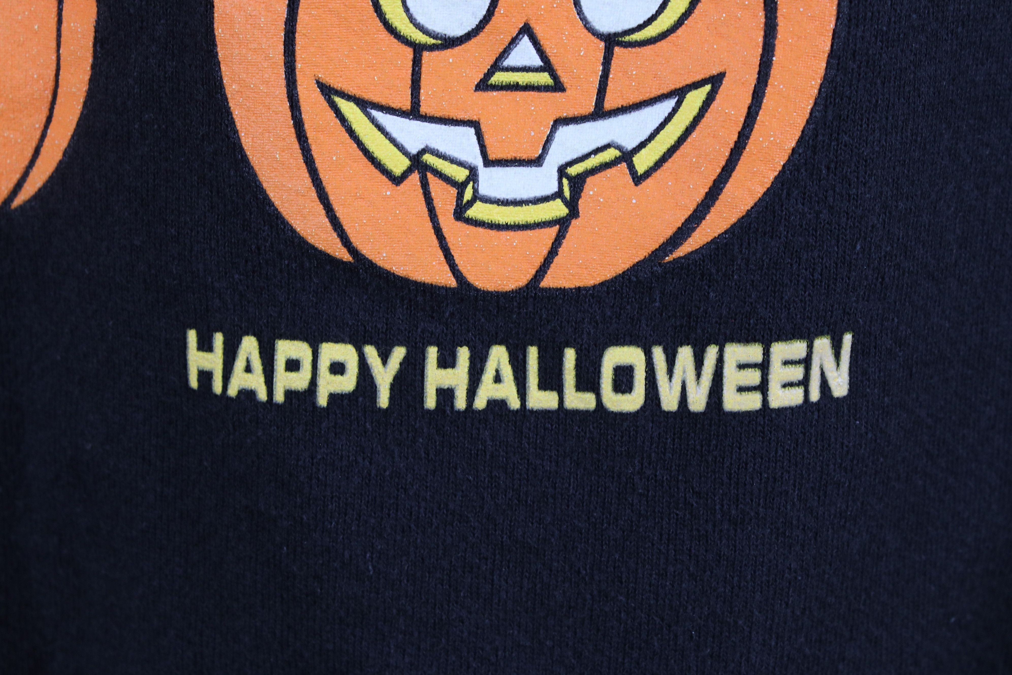 Vintage Vintage 90s Streetwear Halloween Pumpkin Sweatshirt USA Size US XXL / EU 58 / 5 - 5 Thumbnail