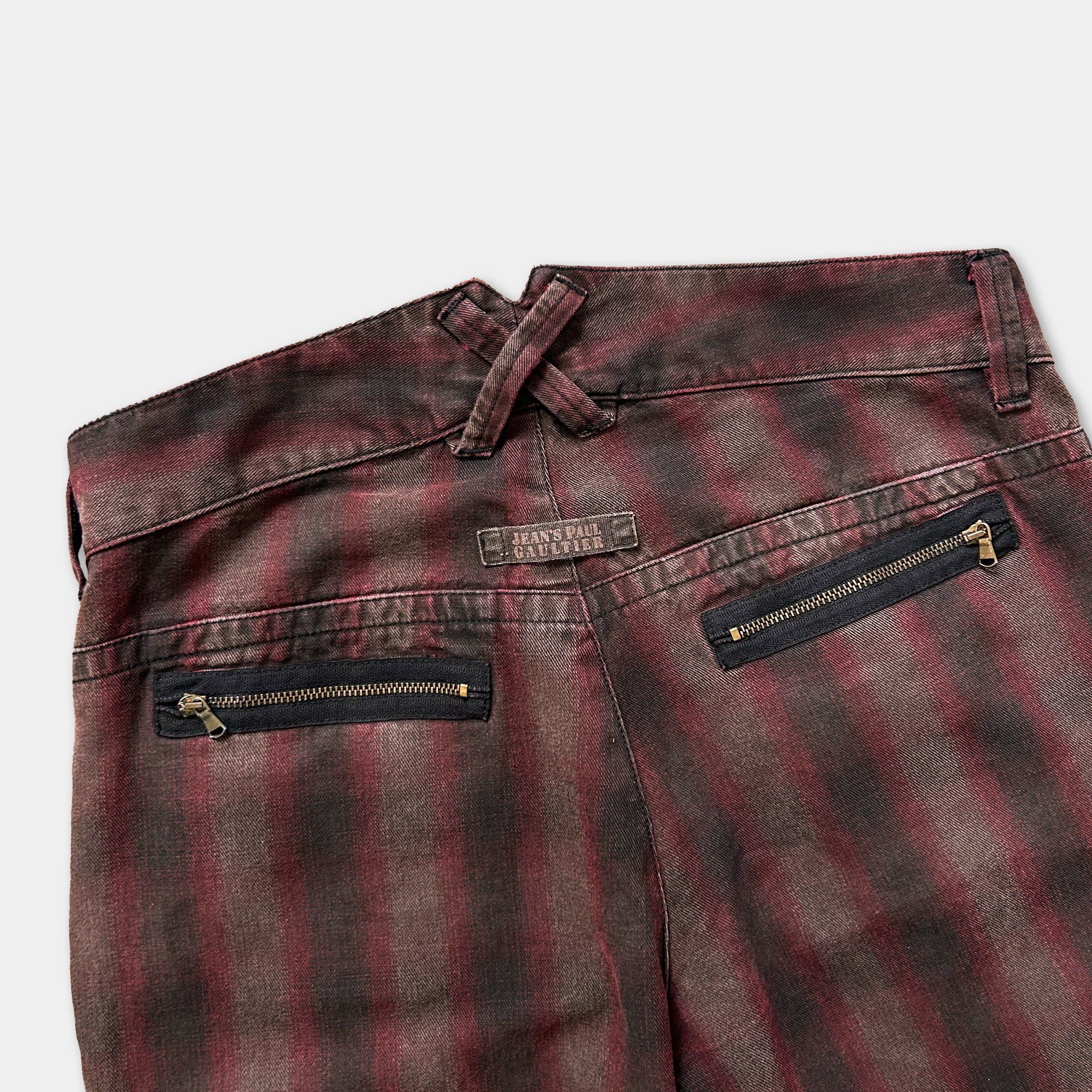 Jean Paul Gaultier Jean Paul Gaultier Red Tartan Shorts Size US 29 - 5 Thumbnail