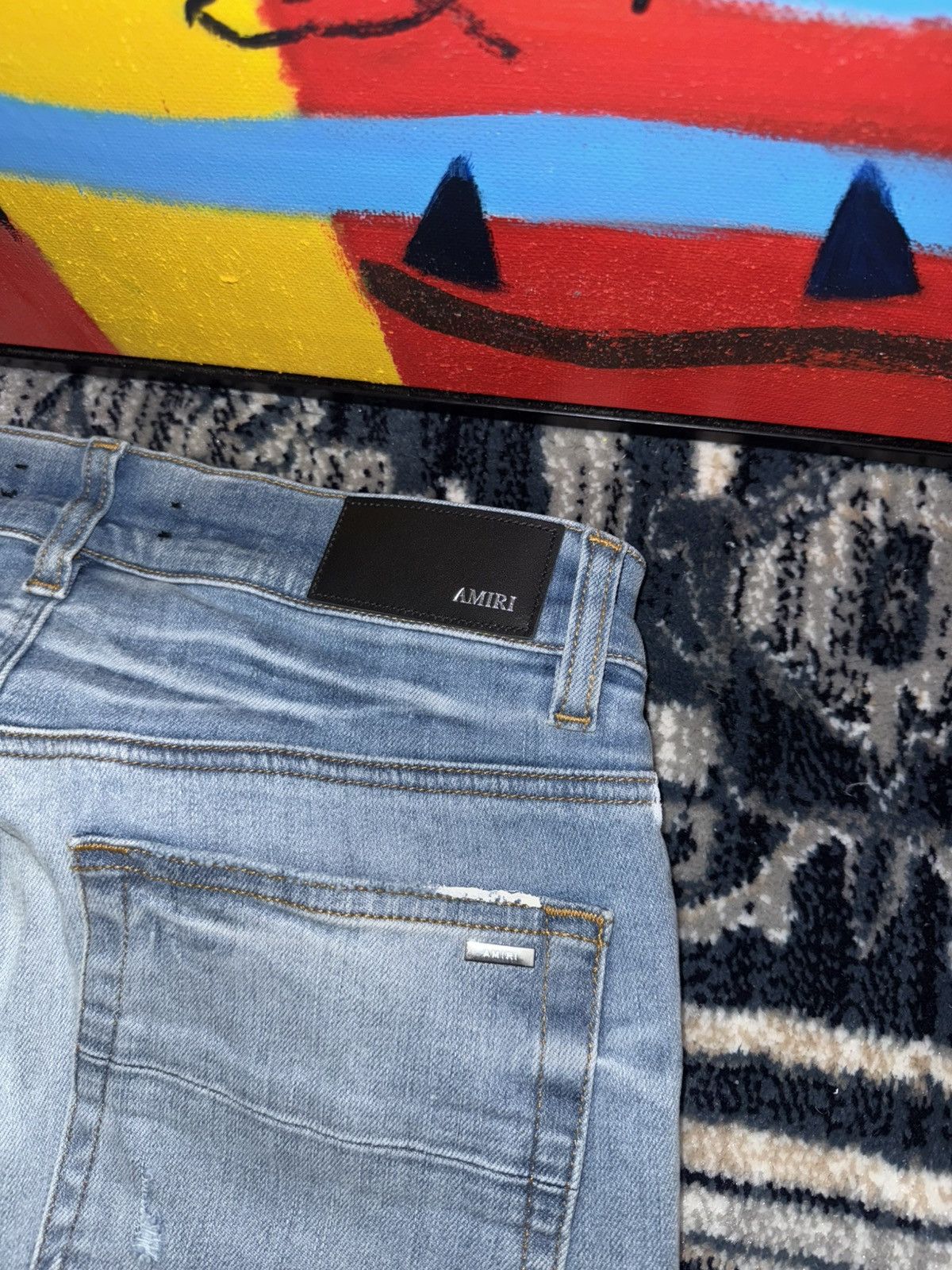 Amiri Mx1 paint splatter patch jeans Size US 32 / EU 48 - 8 Thumbnail