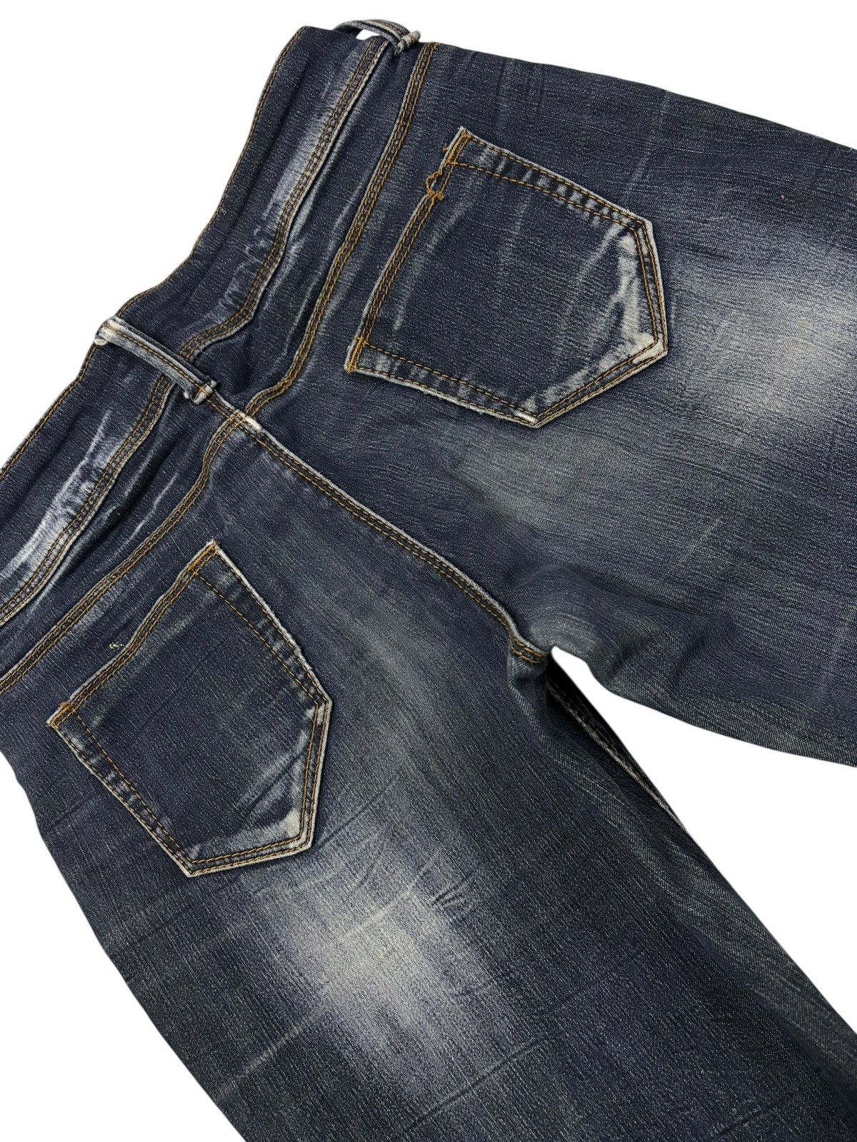 Japanese Brand Spicy Denim Japan Flared Bootcut Jeans Size 28" / US 6 / IT 42 - 6 Thumbnail