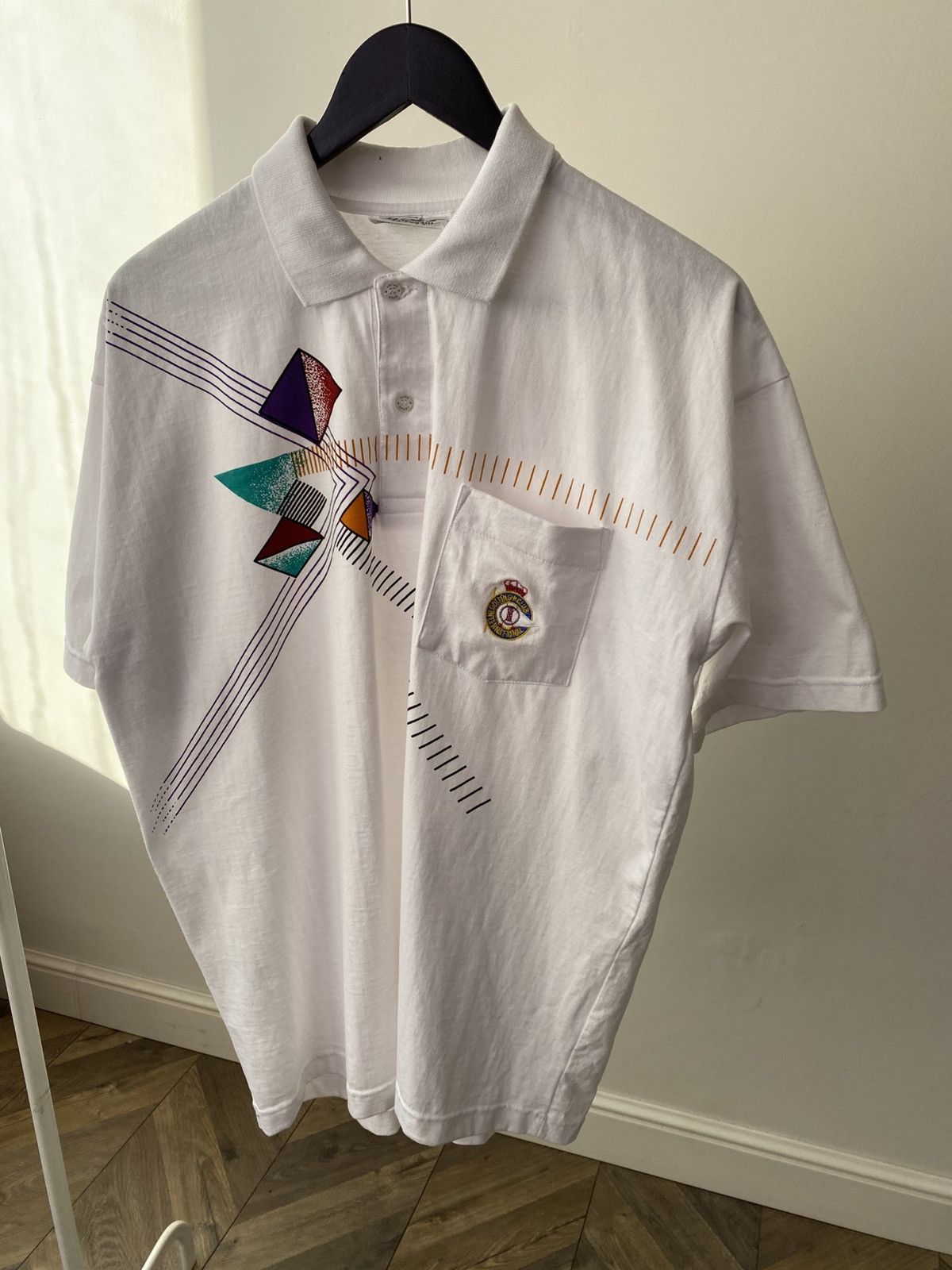 Hugo Boss Vintage Hugo Boss International Golfing Club Polo Shirt 90s Size US XXL / EU 58 / 5 - 8 Thumbnail