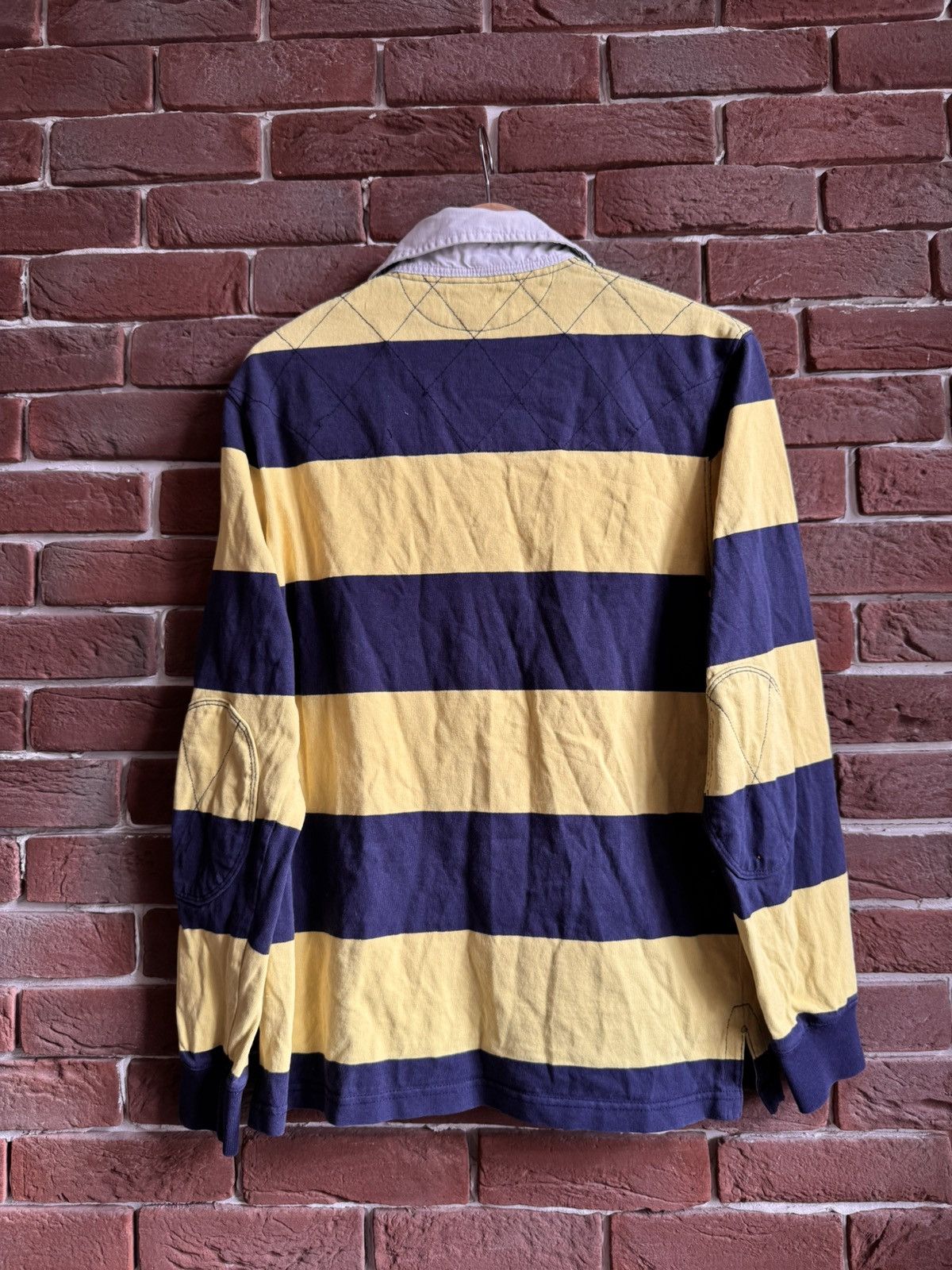 Polo Ralph Lauren Vintage Rugby Yellow Long Sleeve Polo Ralph Lauren PRL Size US M / EU 48-50 / 2 - 2 Thumbnail