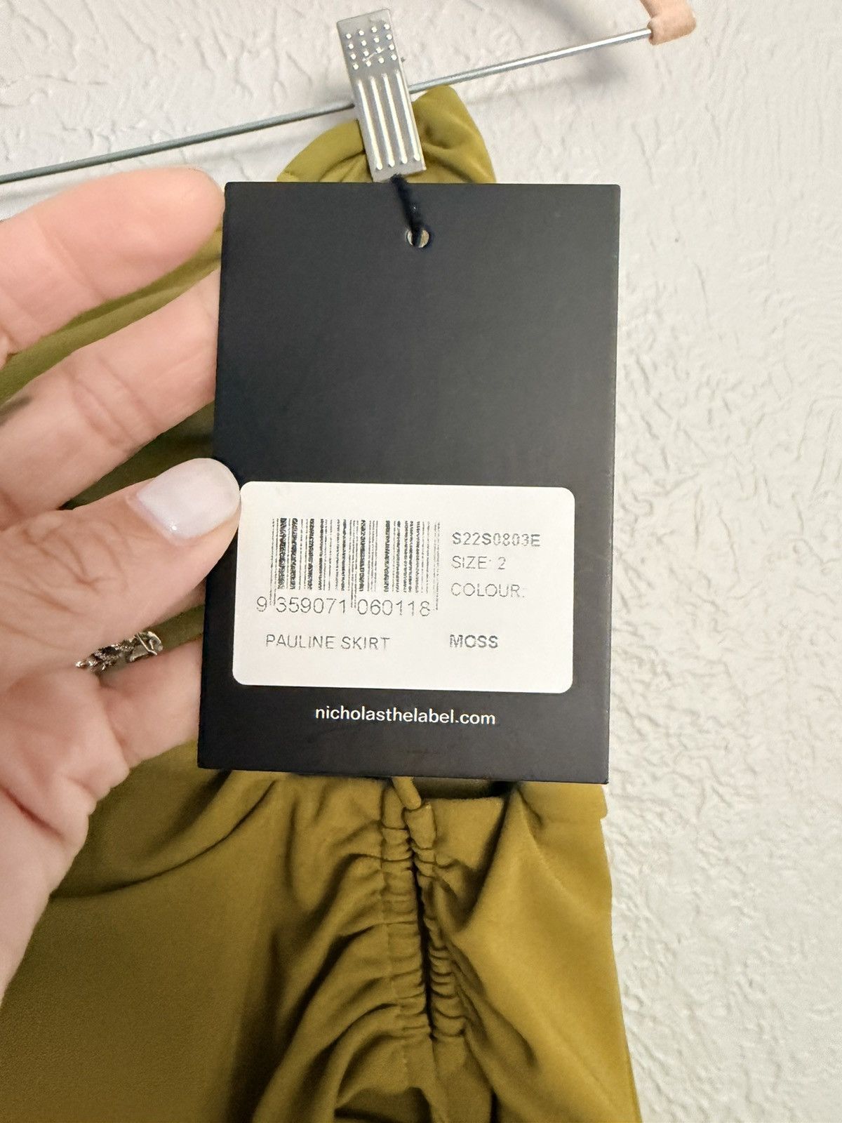 NICHOLAS Nicholas Pauline cutout bodycon ruched midi skirt 2 NWT Size 26" / US 2 / IT 38 - 10 Thumbnail