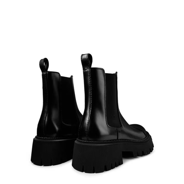 Balenciaga Leather Tractor Ankle Boots Size US 7 / EU 40 - 3 Thumbnail
