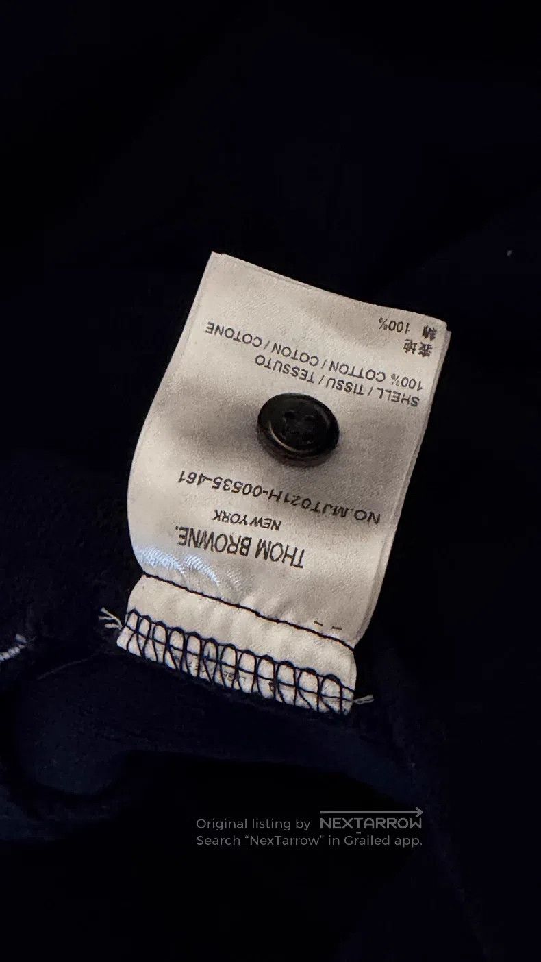 Thom Browne Thom Browne Round Neck Crewneck Sweatshirt Navy Blue Size US XXL / EU 58 / 5 - 7 Thumbnail