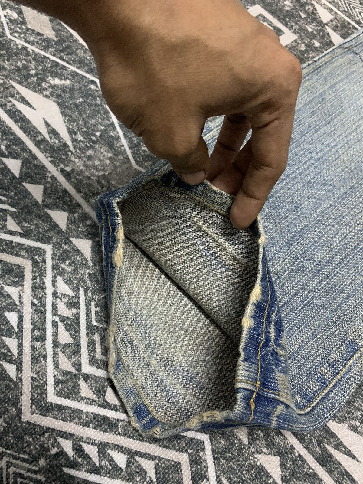 If Six Was Nine HYSTERIC GLAMOUR INSPIRED JAPANESE UNBRAND DISTRESSED Size US 32 / EU 48 - 5 Thumbnail