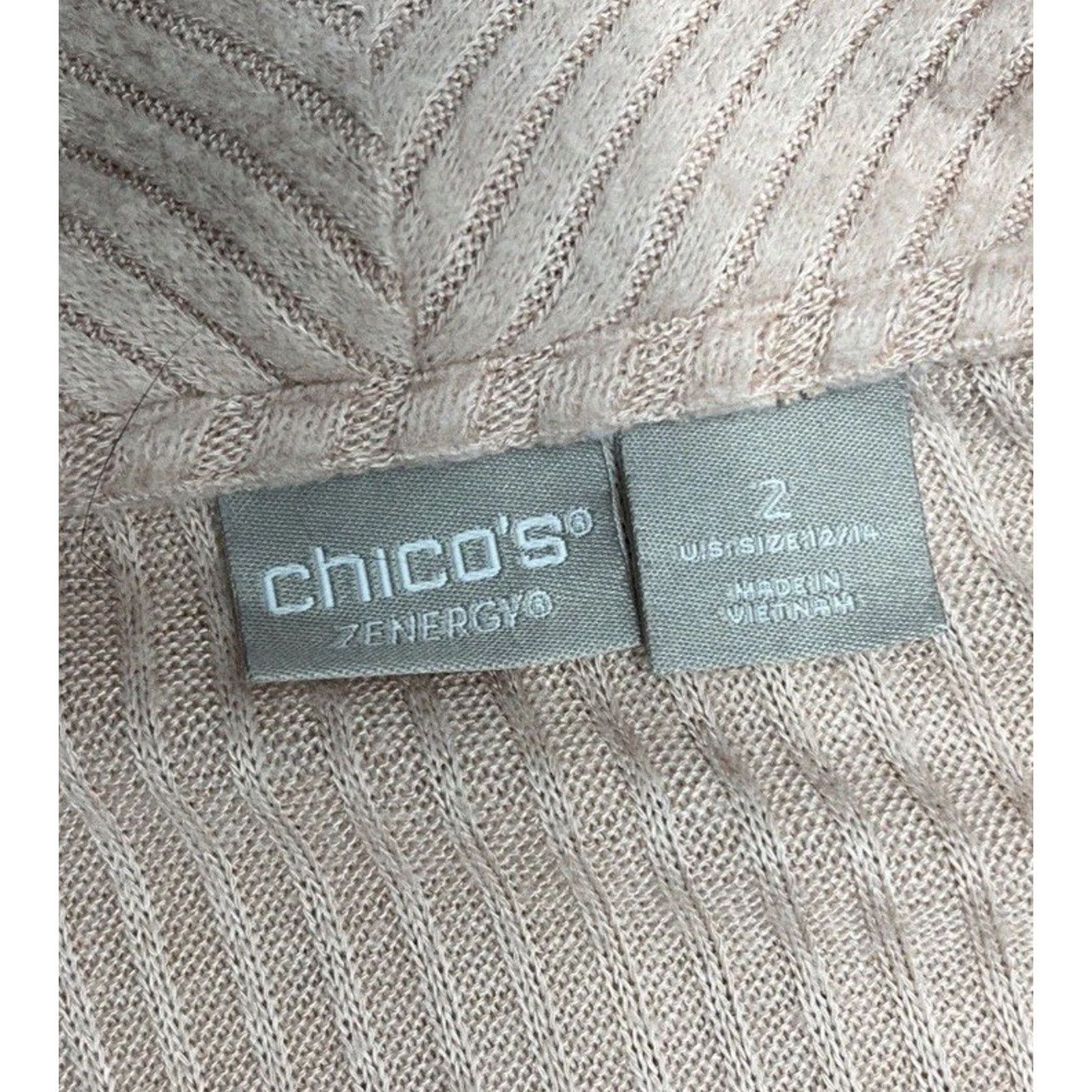 Chicos Zenergy By Chico's Womens Pink Sweater Size 2 Size L / US 10 / IT 46 - 5 Thumbnail