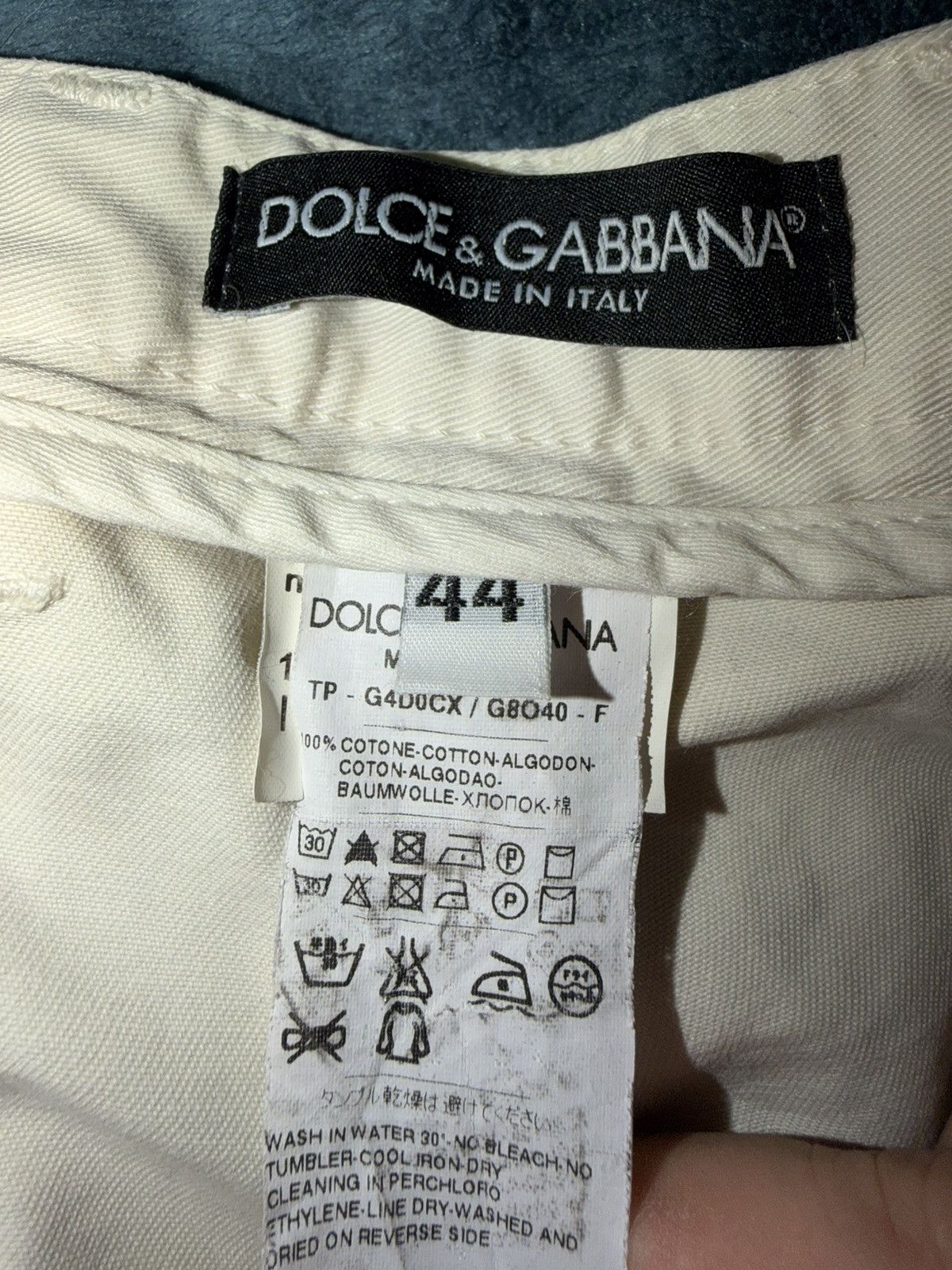 Dolce & Gabbana Dolce & Gabbana Beige Chino Pants Size US 30 / EU 46 - 4 Thumbnail