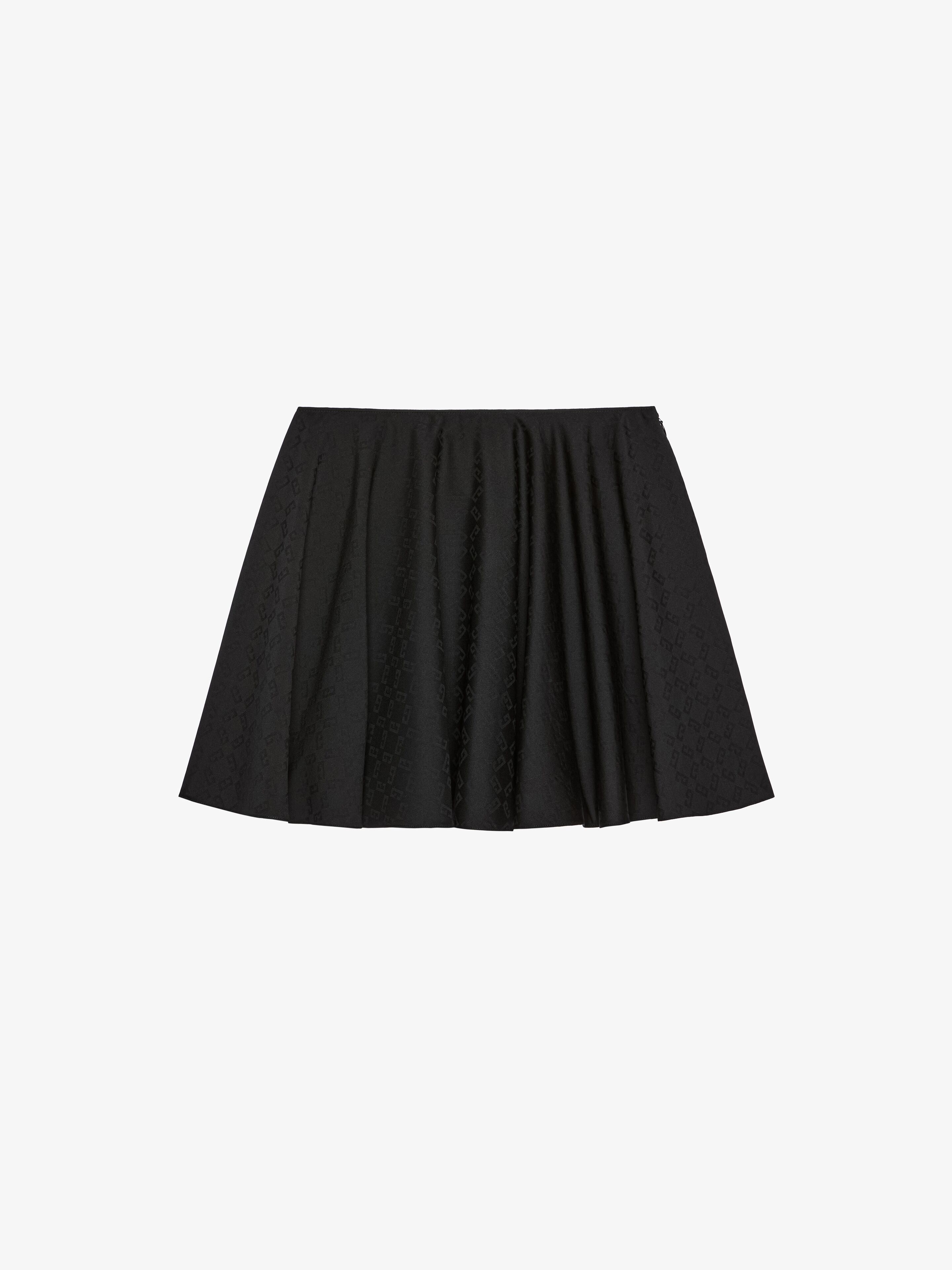 Givenchy o1srvl11e0925 Skirt in Jacquard Monogram in Black Size 25" / US 0 / IT 36 - 1 Thumbnail
