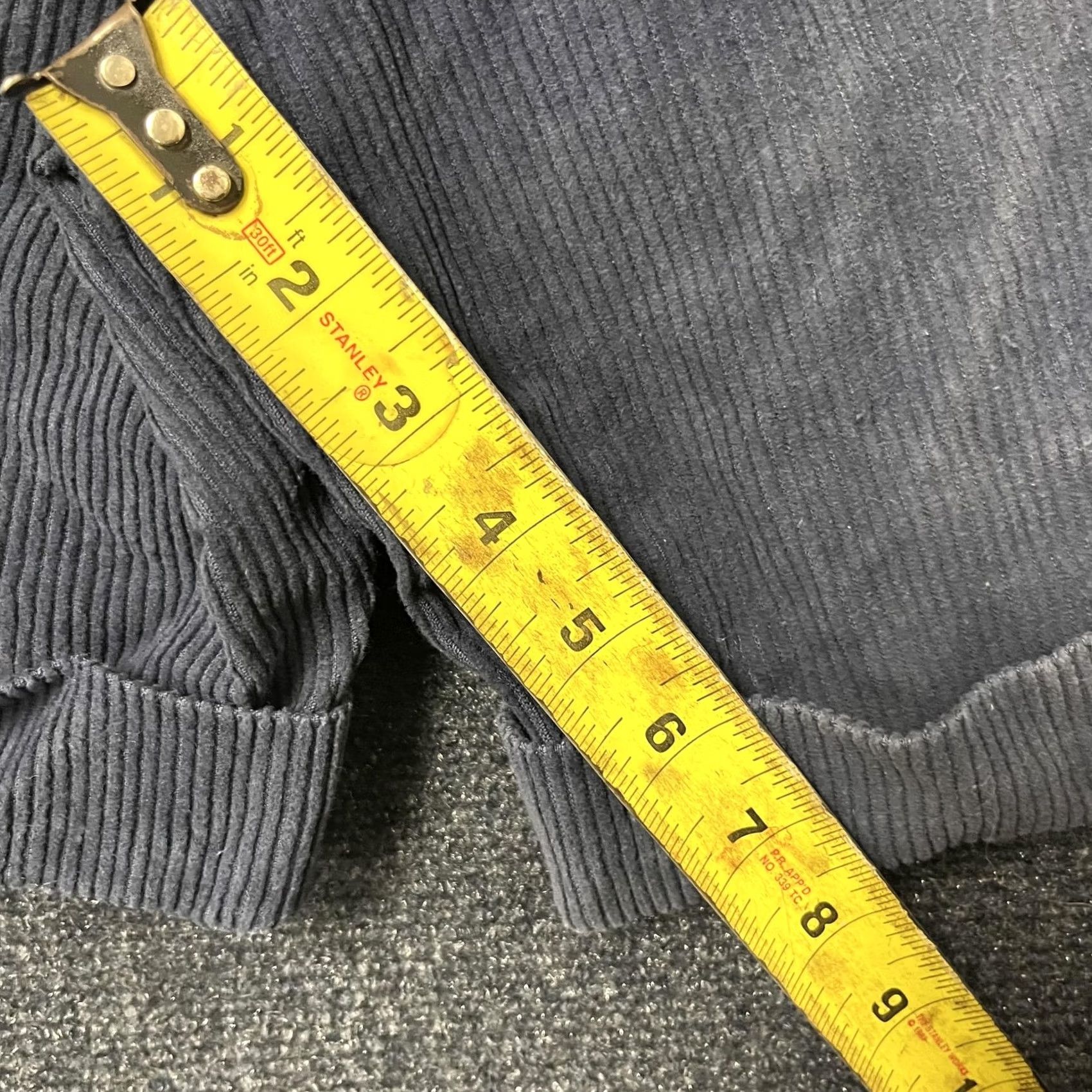 Vintage RIO Bermuda Shorts Womens Small Blue Corduroy Pleated Cuffed Relaxed Casual Size 28" / US 6 / IT 42 - 7 Thumbnail