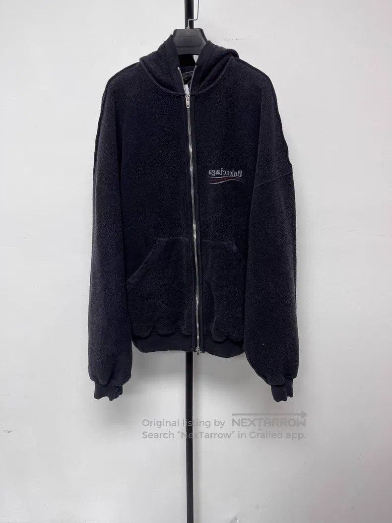 Balenciaga Balenciaga Hooded Logo Long Sleeve Sweatshirt Size US L / EU 52-54 / 3 - 2 Thumbnail