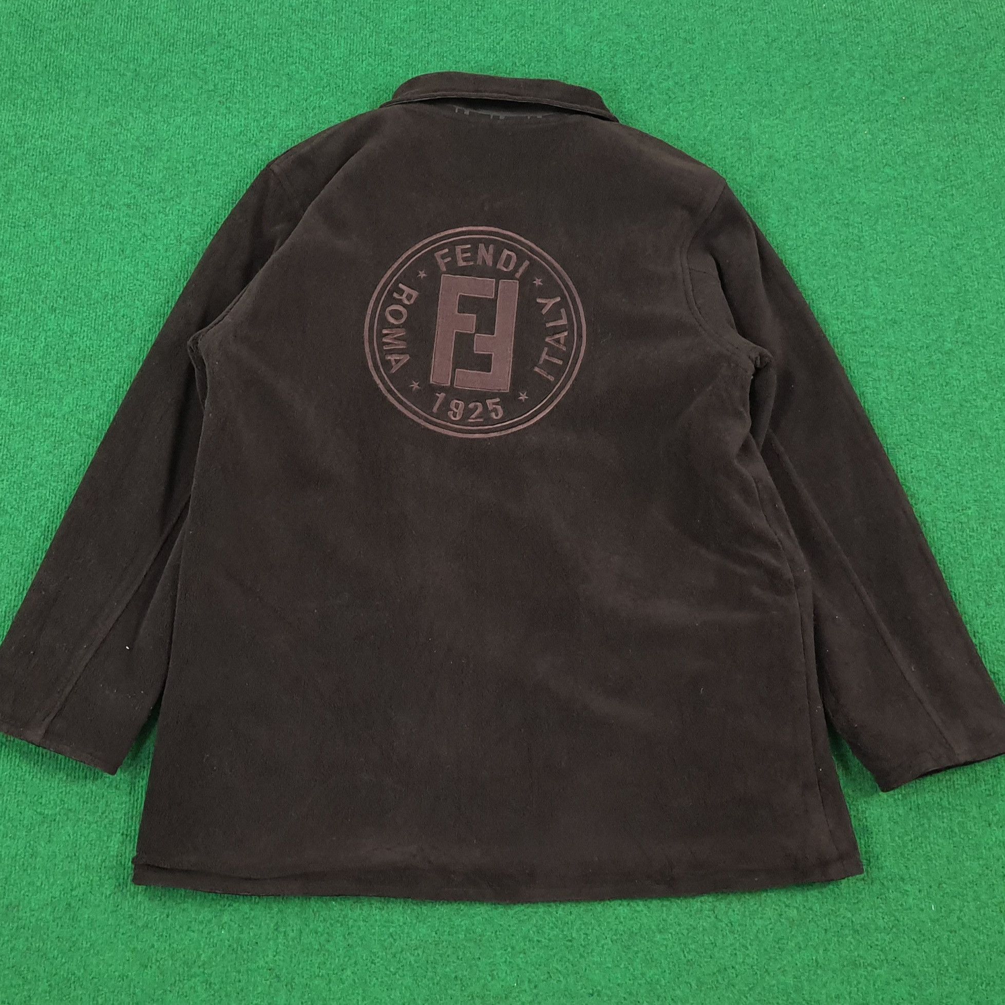 Fendi × Vintage Vintage FENDI Monogram Reversible Jacket Size US L / EU 52-54 / 3 - 5 Thumbnail