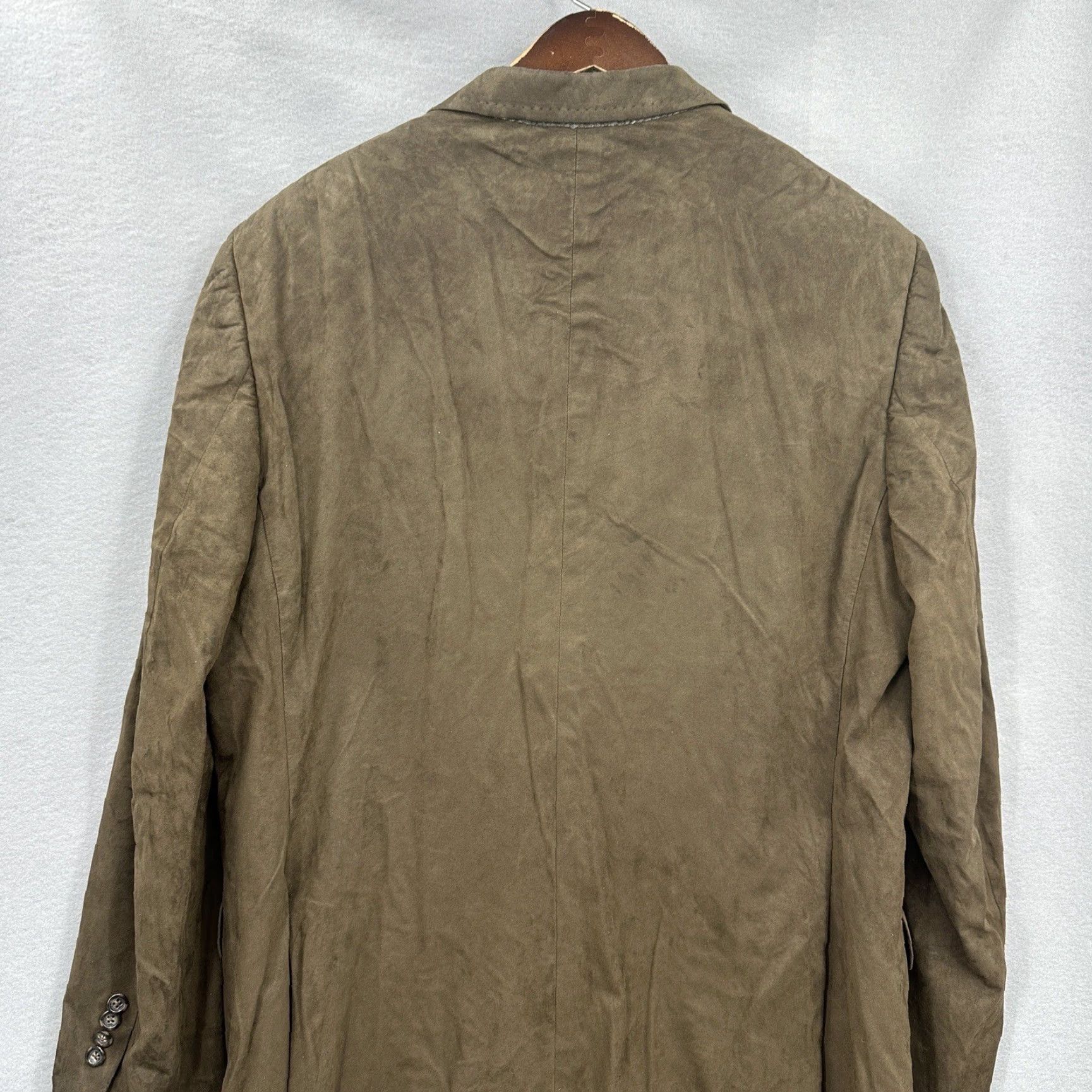 Jack Victor VINTAGE Jack Victor Blazer Mens 42 Brown Notch Lapel Single-Breasted Fabric Wool Blend 90s 2000s Business Mens Size 42R - 5 Thumbnail