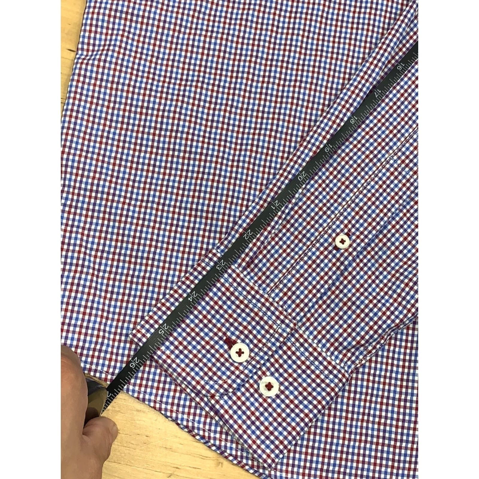 UNTUCKit UNTUCKit Lorimar Plaid Button-Up Shirt L Long Sleeve Casual Red Mens Button-Up Size US L / EU 52-54 / 3 - 8 Thumbnail