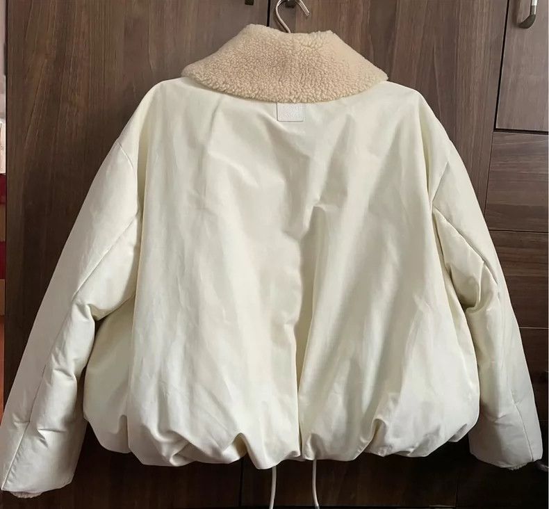 Loewe LOEWE The cotton-padded jacket was creamy white Size XXS / US 00 / IT 34 - 2 Thumbnail