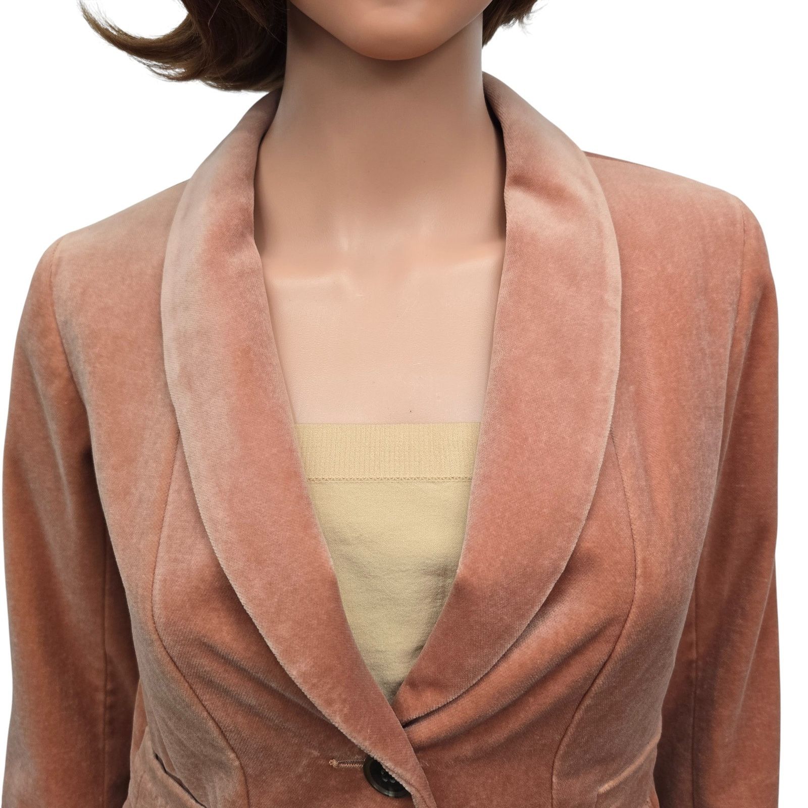J.Crew J. Crew Velvet Velour Blazer Jacket Peplum Rouching Size 0 Size XS / US 0-2 / IT 36-38 - 7 Thumbnail